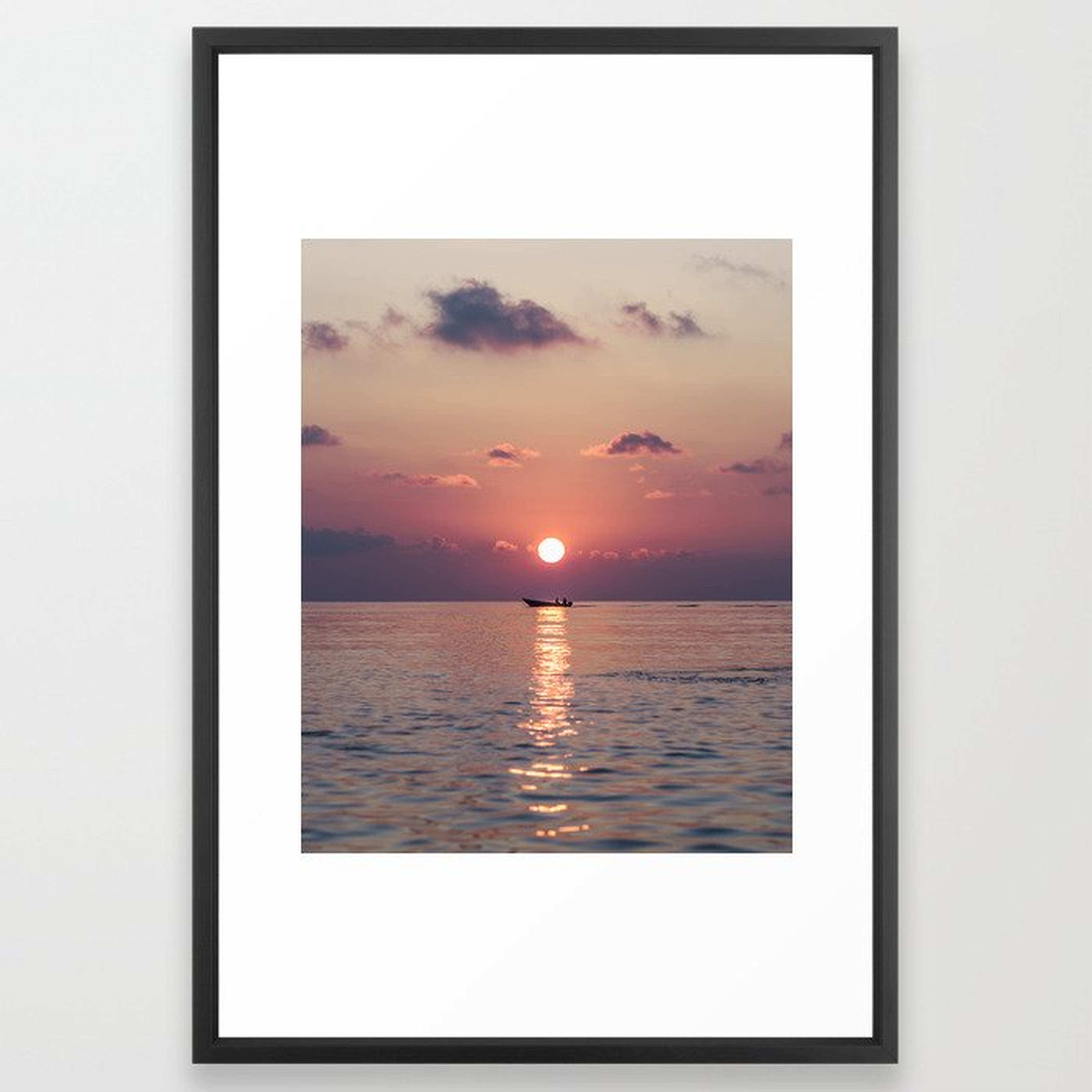 Gorgeous Ocean Sunset Framed Art Print - Society6