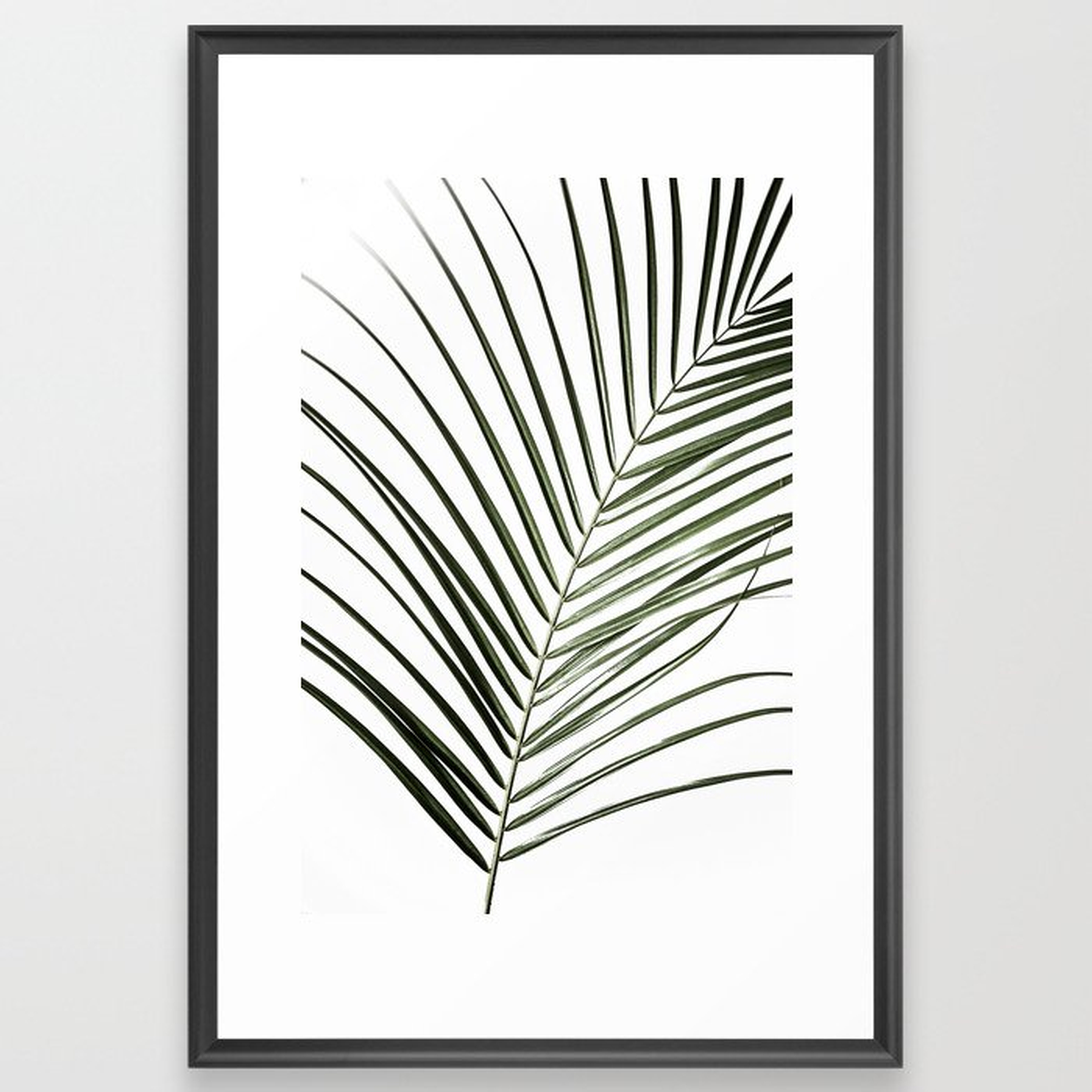 Palm Leaves 8 Framed Art Print by Maboe - Society6