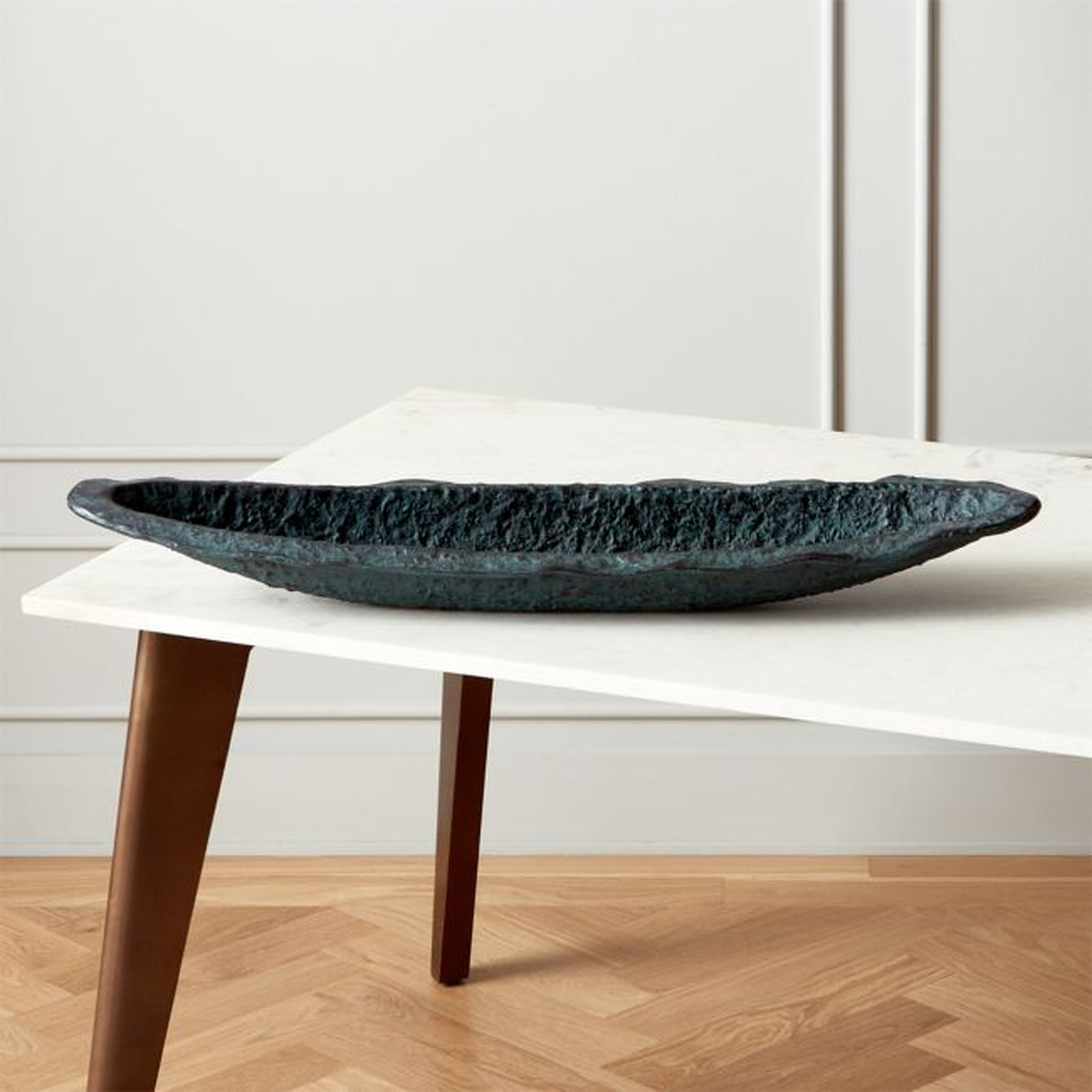 Karve Black Long Oval Bowl - CB2