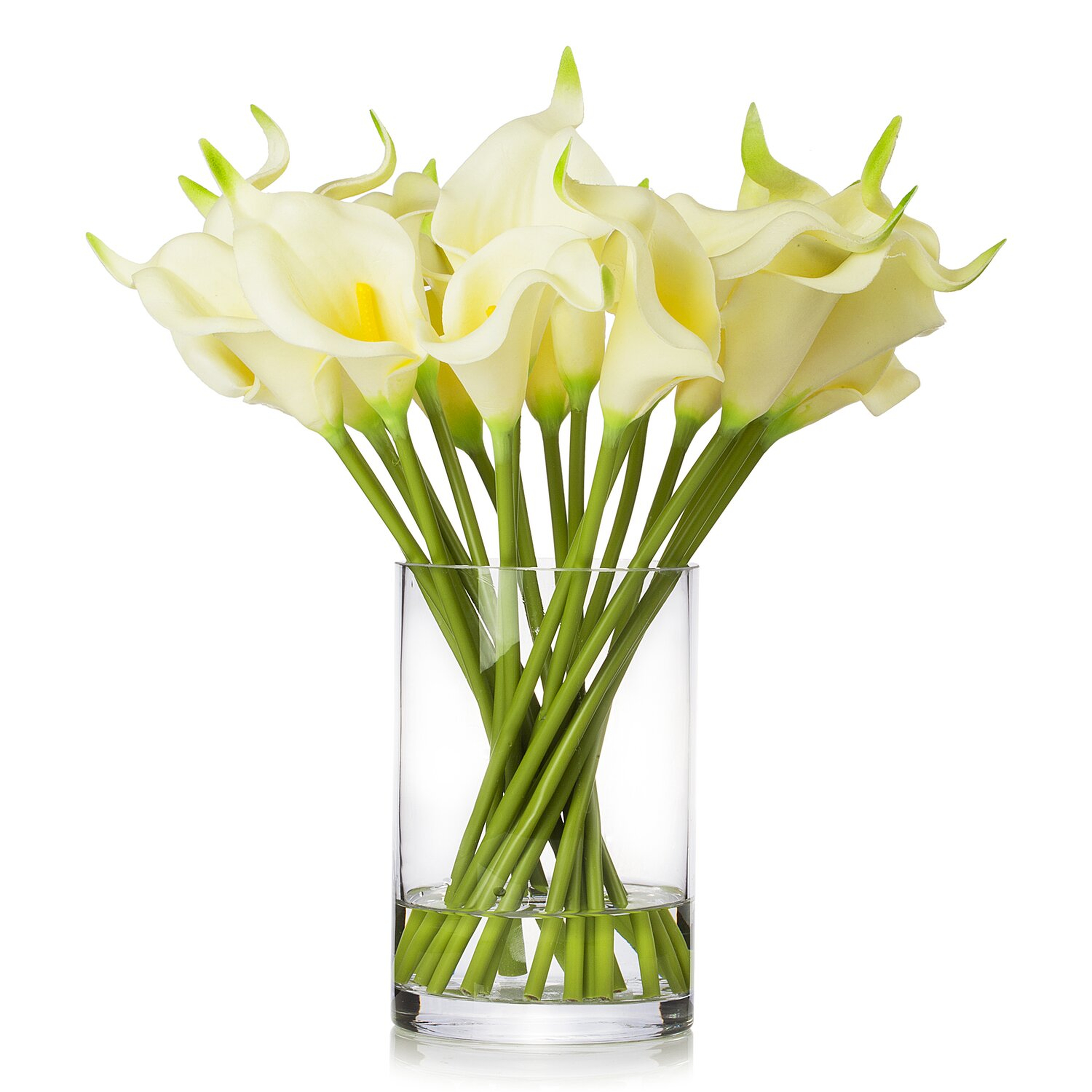 Lilies Flower Arrangement in Vase - Wayfair