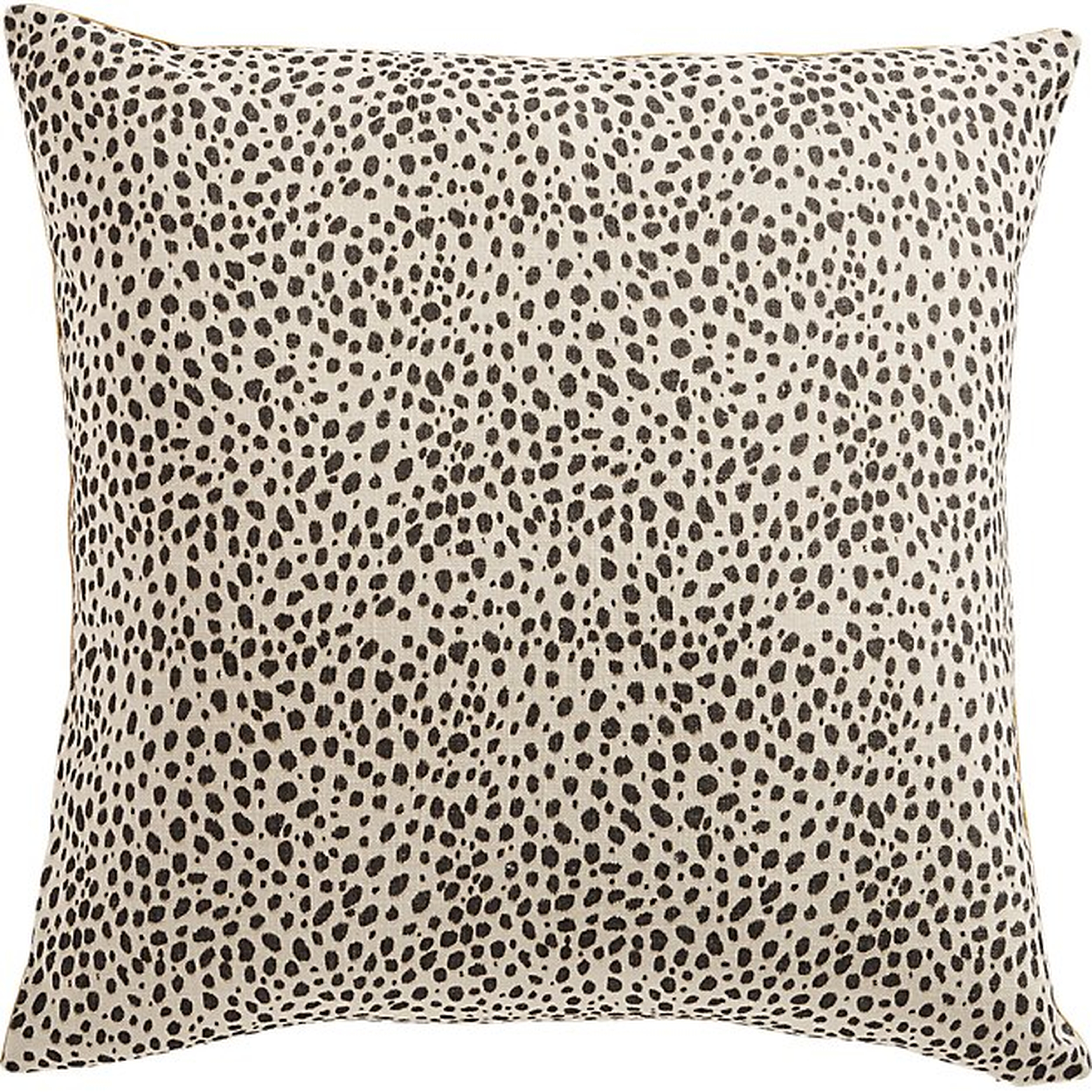 Nahla Cheetah Pillow with Down-Alternative Insert, 20" x 20" - CB2