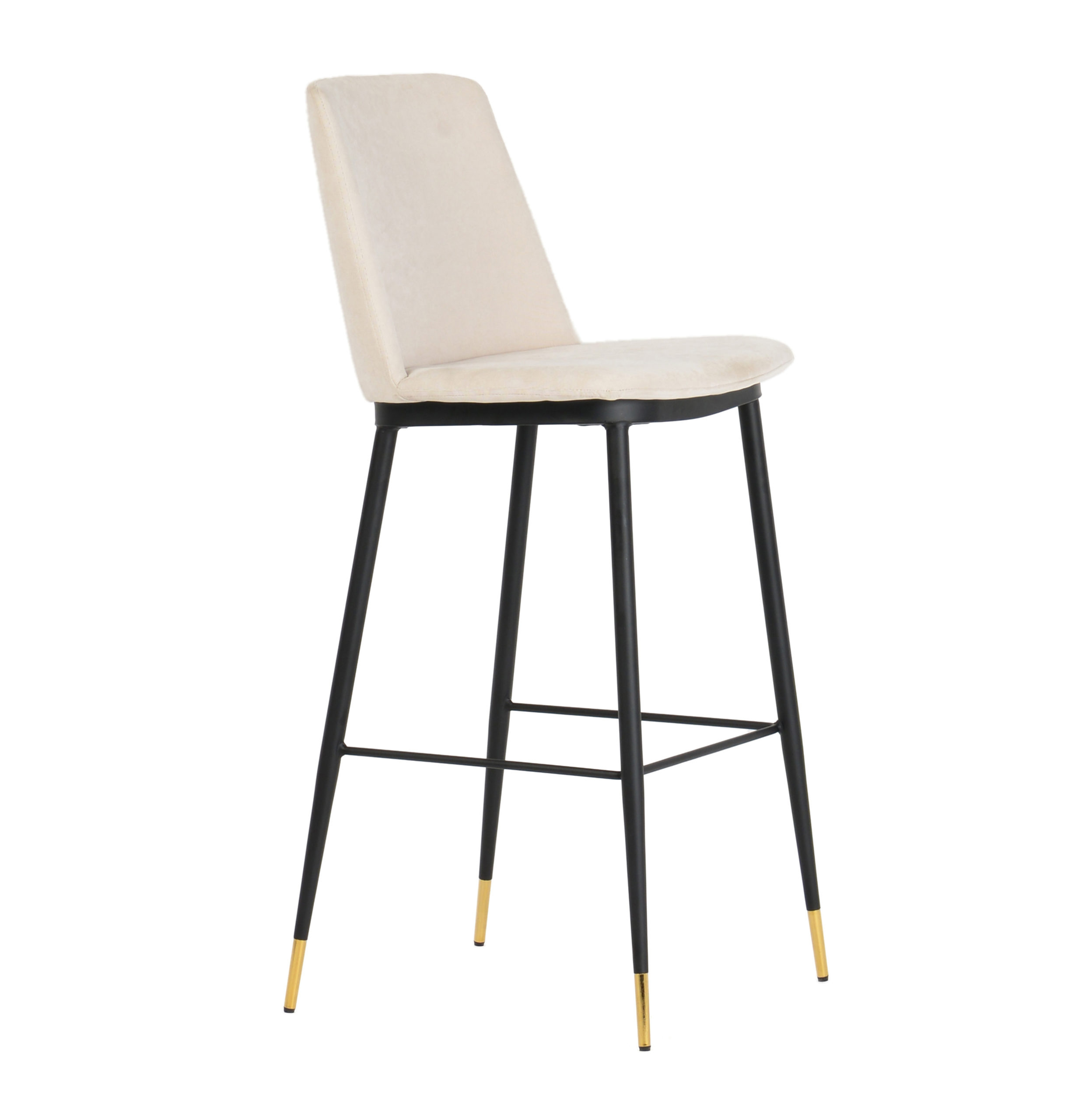 Iris Cream Velvet Counter Stool (Set of 2) - TOV FURNITURE