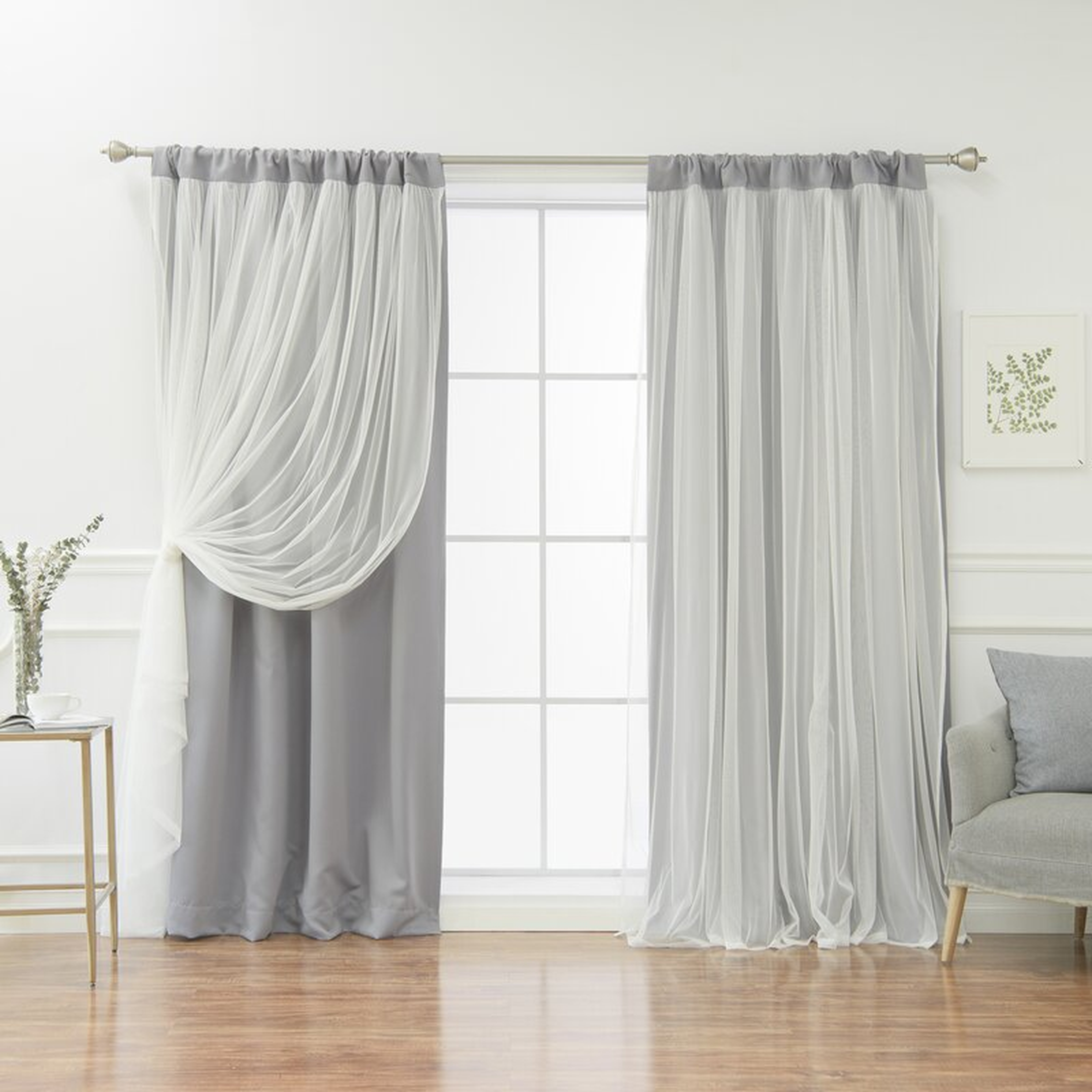 Harborcreek Solid Blackout Thermal Rod Pocket Curtains (Set of 2) - Wayfair