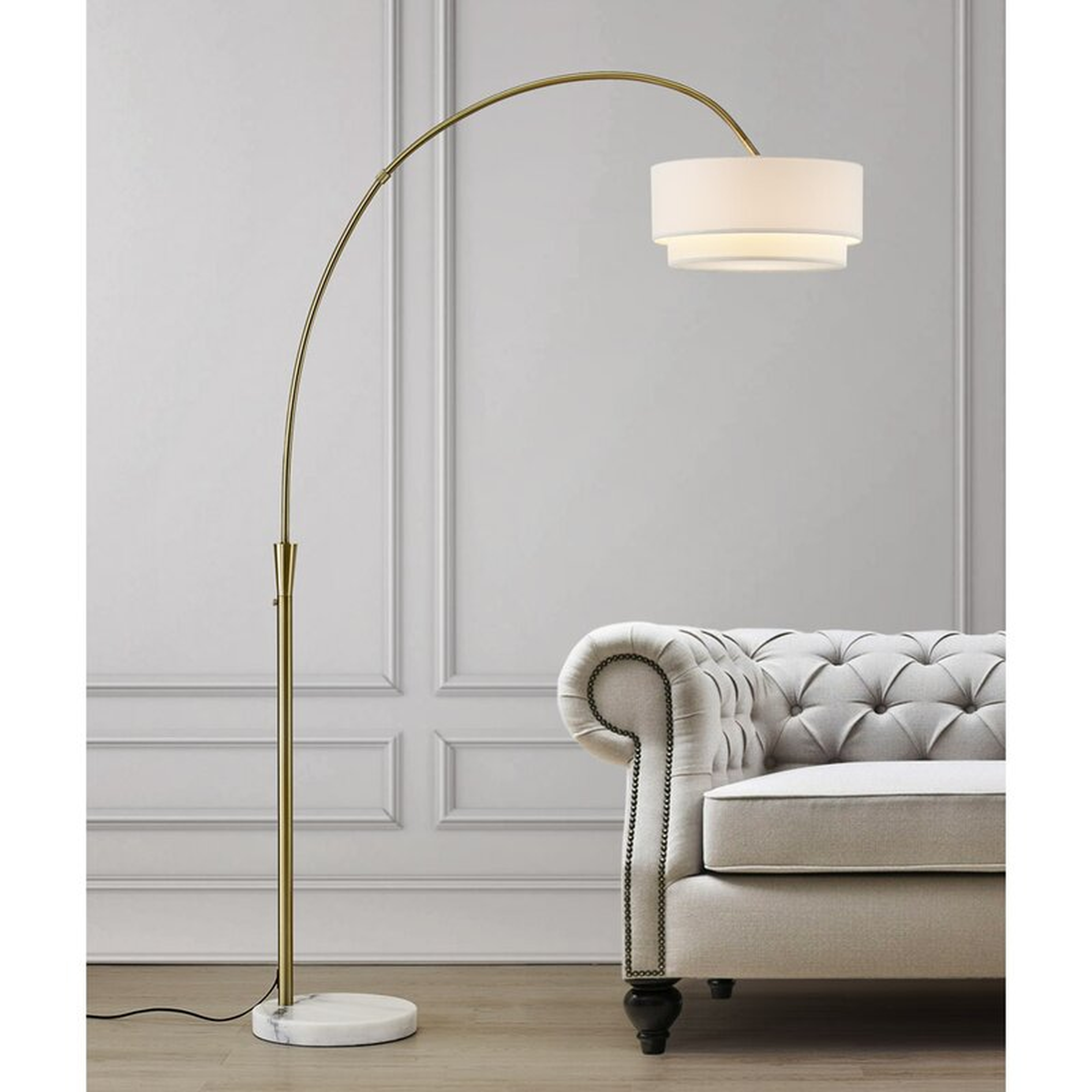 Dina 81" Arched Floor Lamp - Wayfair
