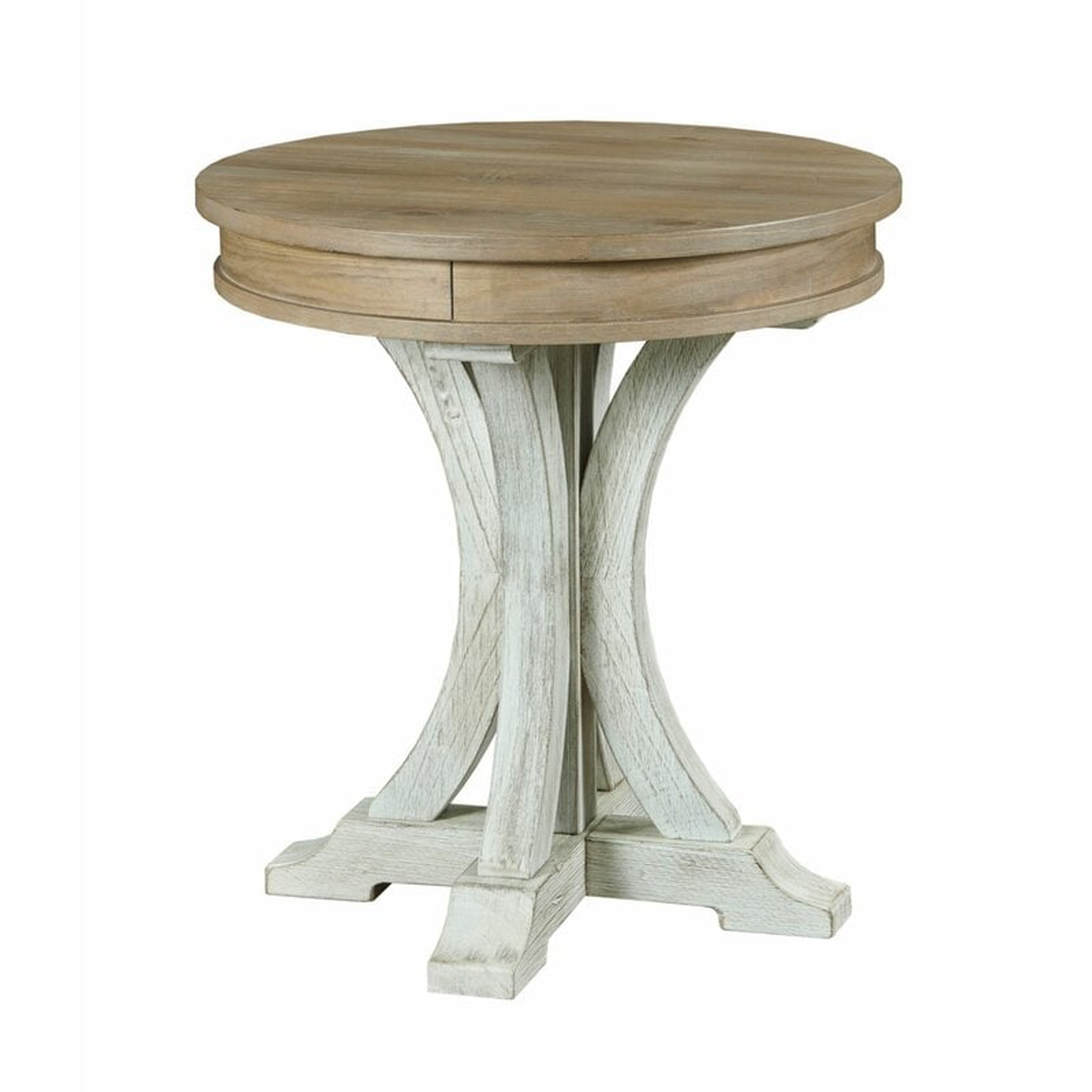 Carwell Pedestal End Table - Wayfair