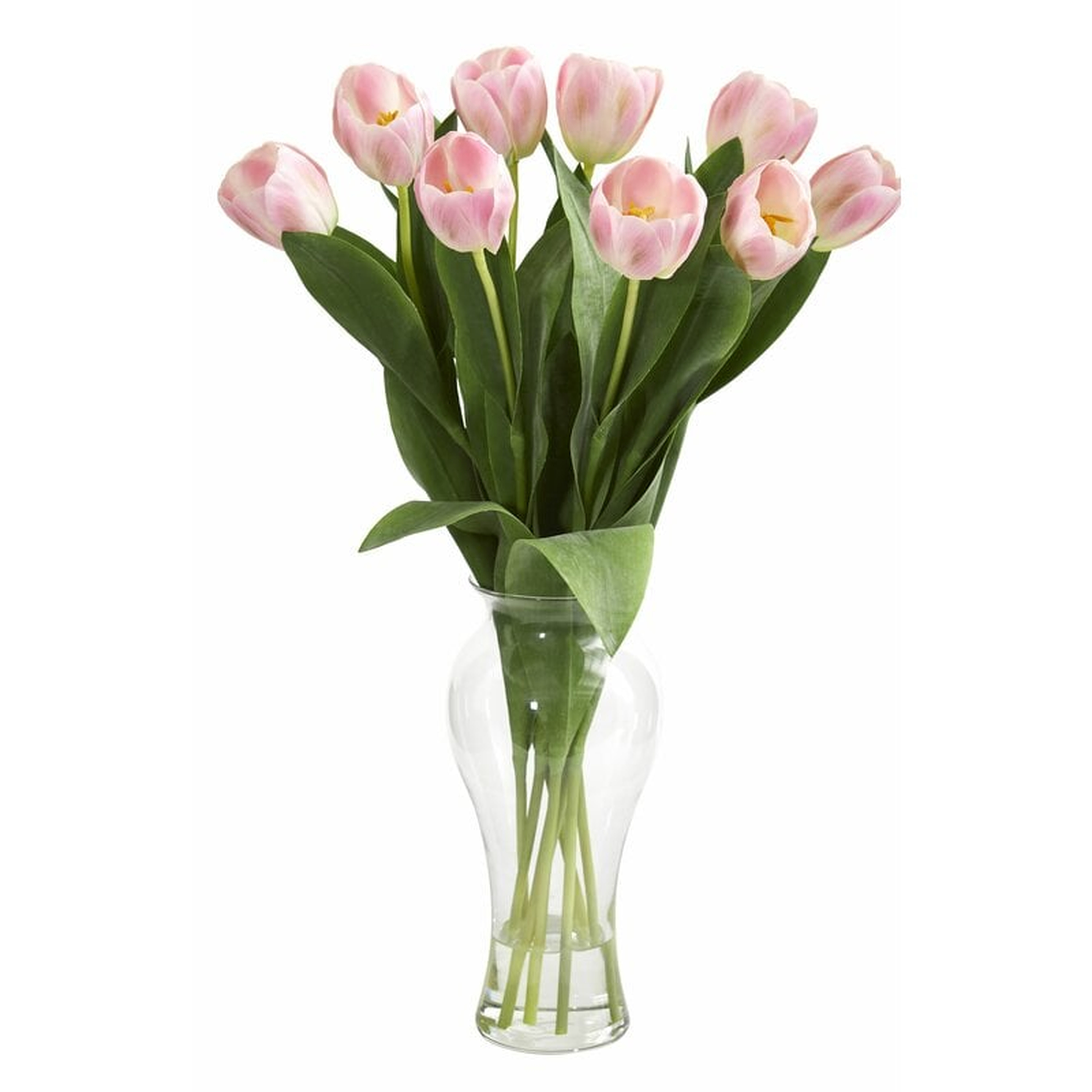 Tulips Floral Arrangement in Vase - Wayfair