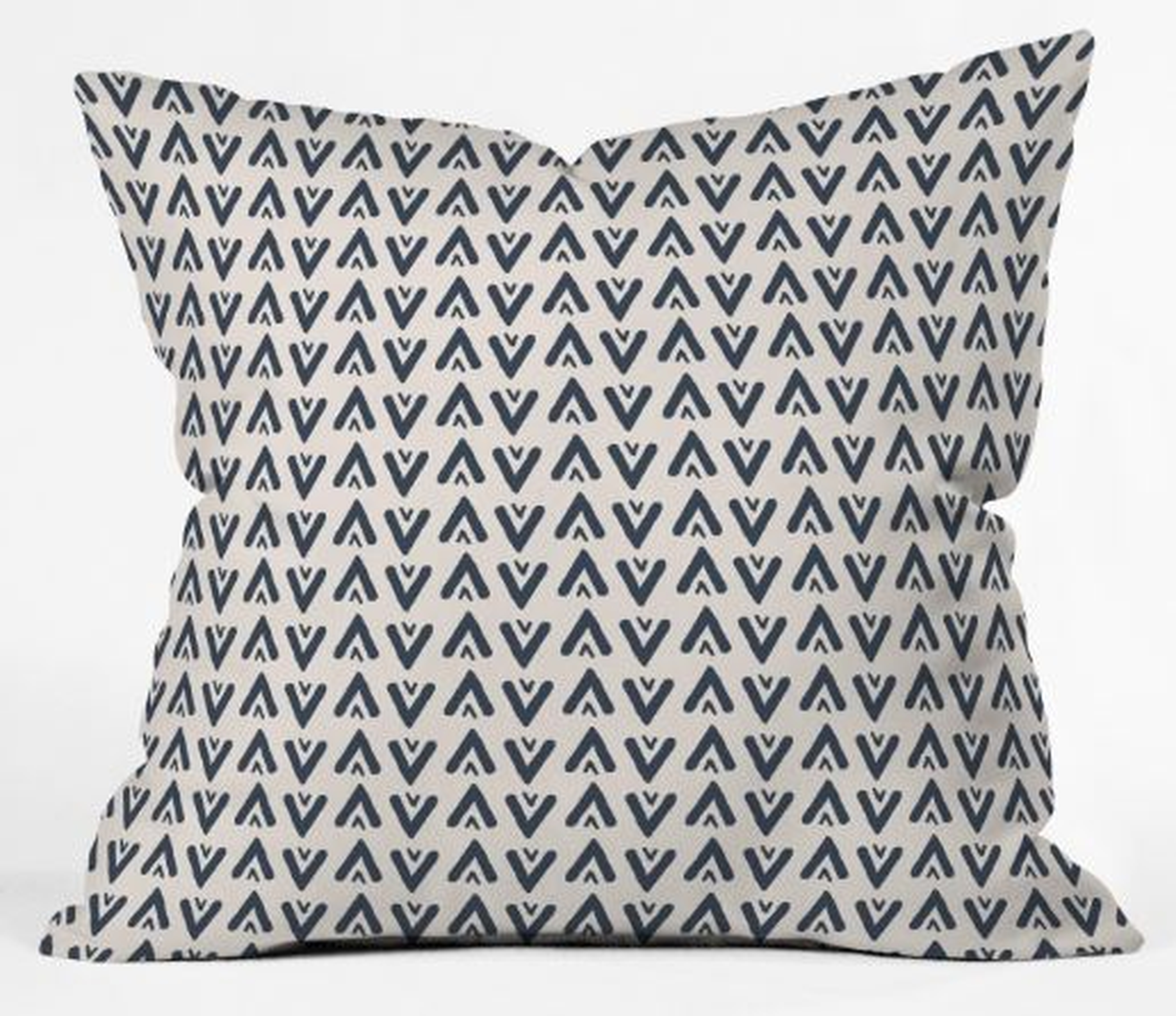 NAVY ARROWS Throw Pillows - 18" x 18" - Wander Print Co.