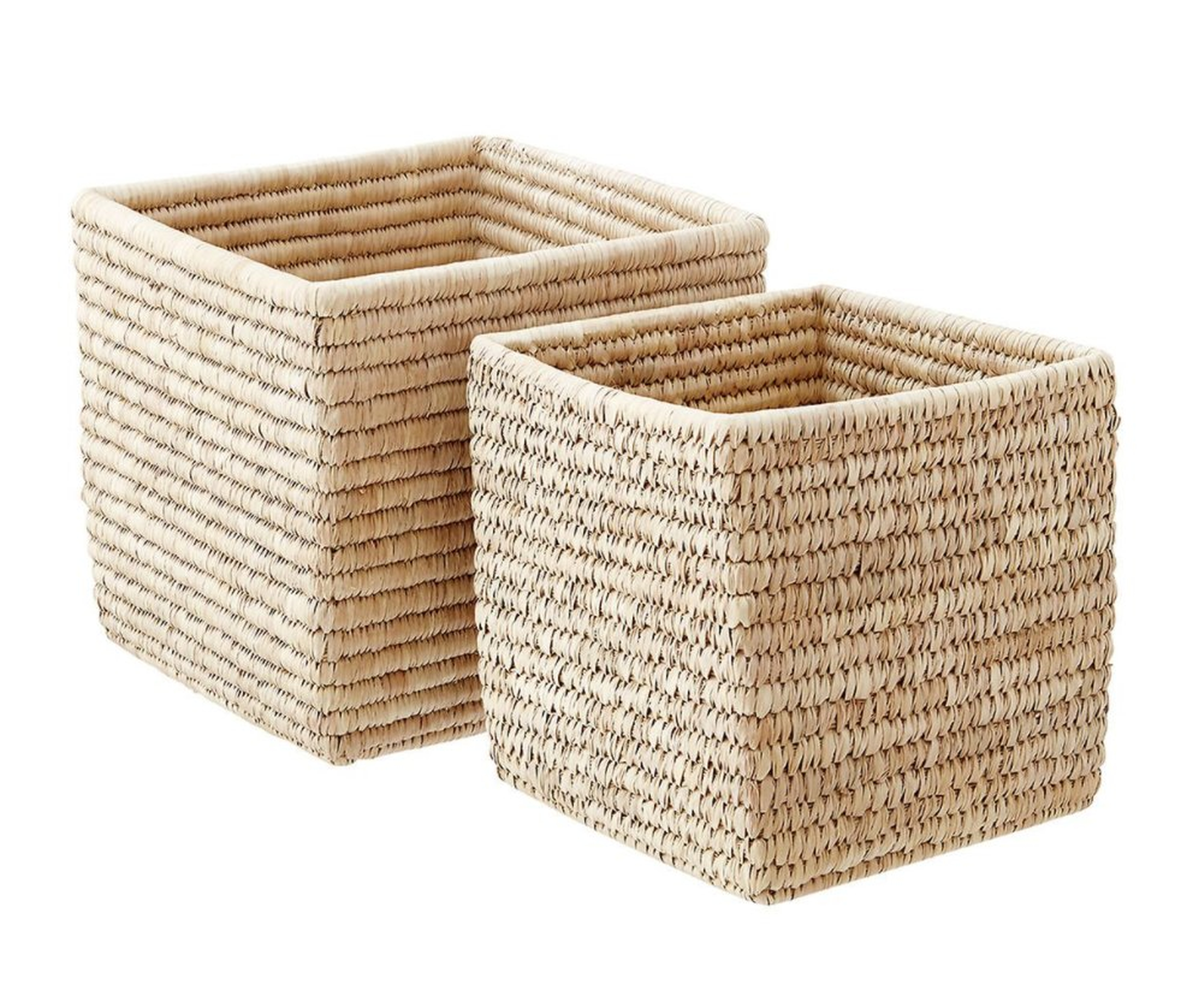 Large Palm Leaf Storage Cube - containerstore.com