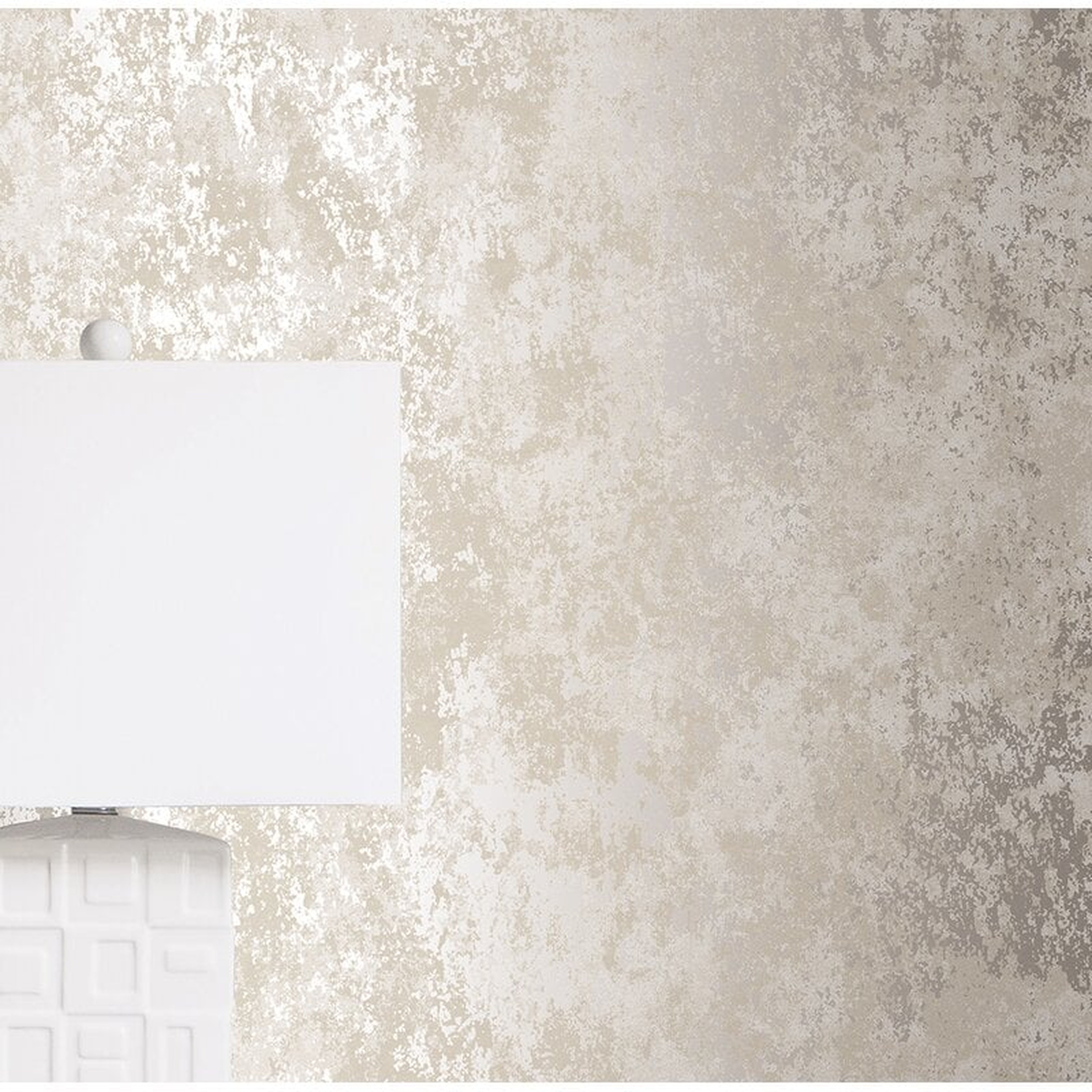 Galerie Wallcoverings Metallic FX Industrial Texture 33' L x 21"" W Wallpaper Roll - Perigold