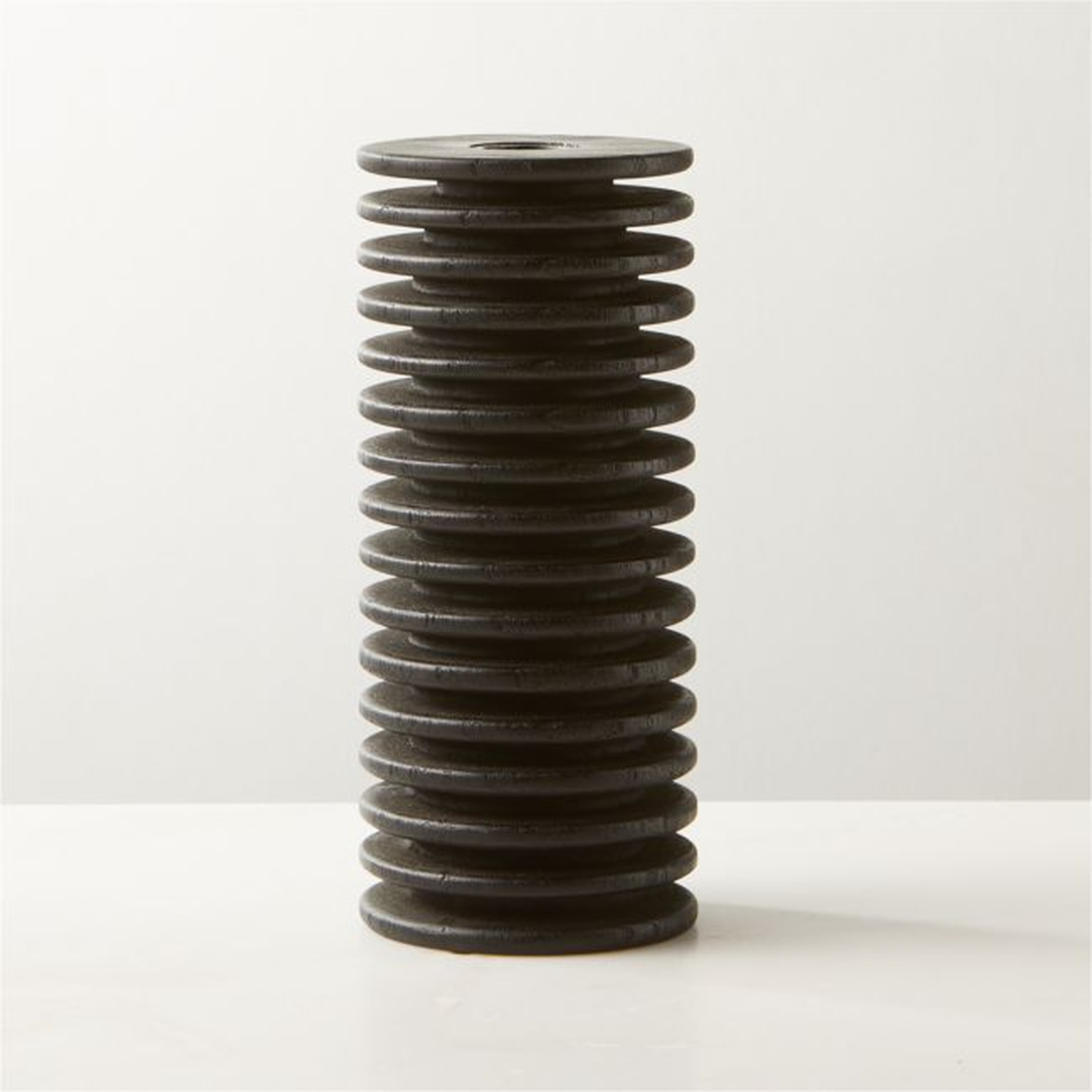 Layer Black Taper Candle Holder Large - CB2