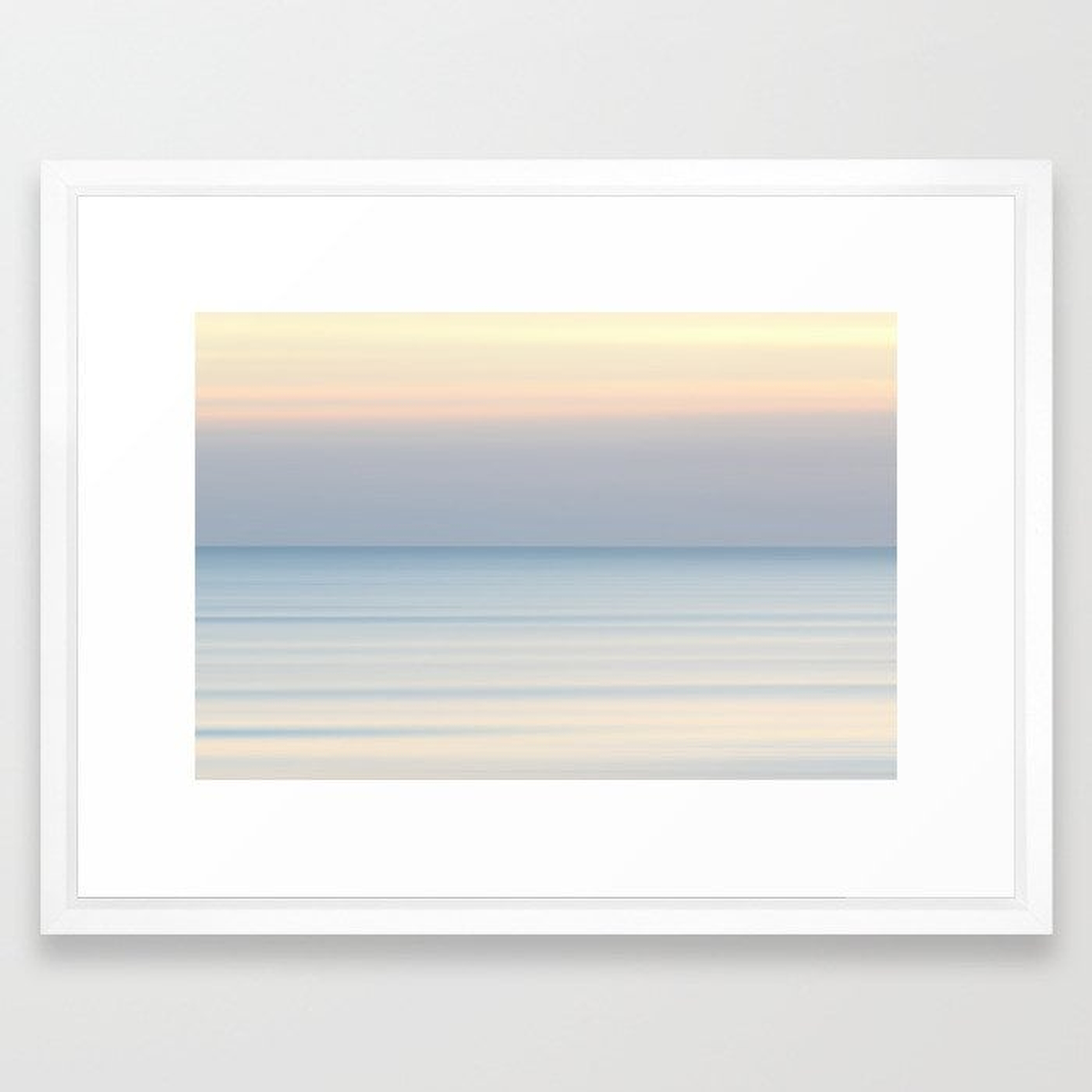 Ocean Sunrise Framed Art Print - 20" x 26" - Society6