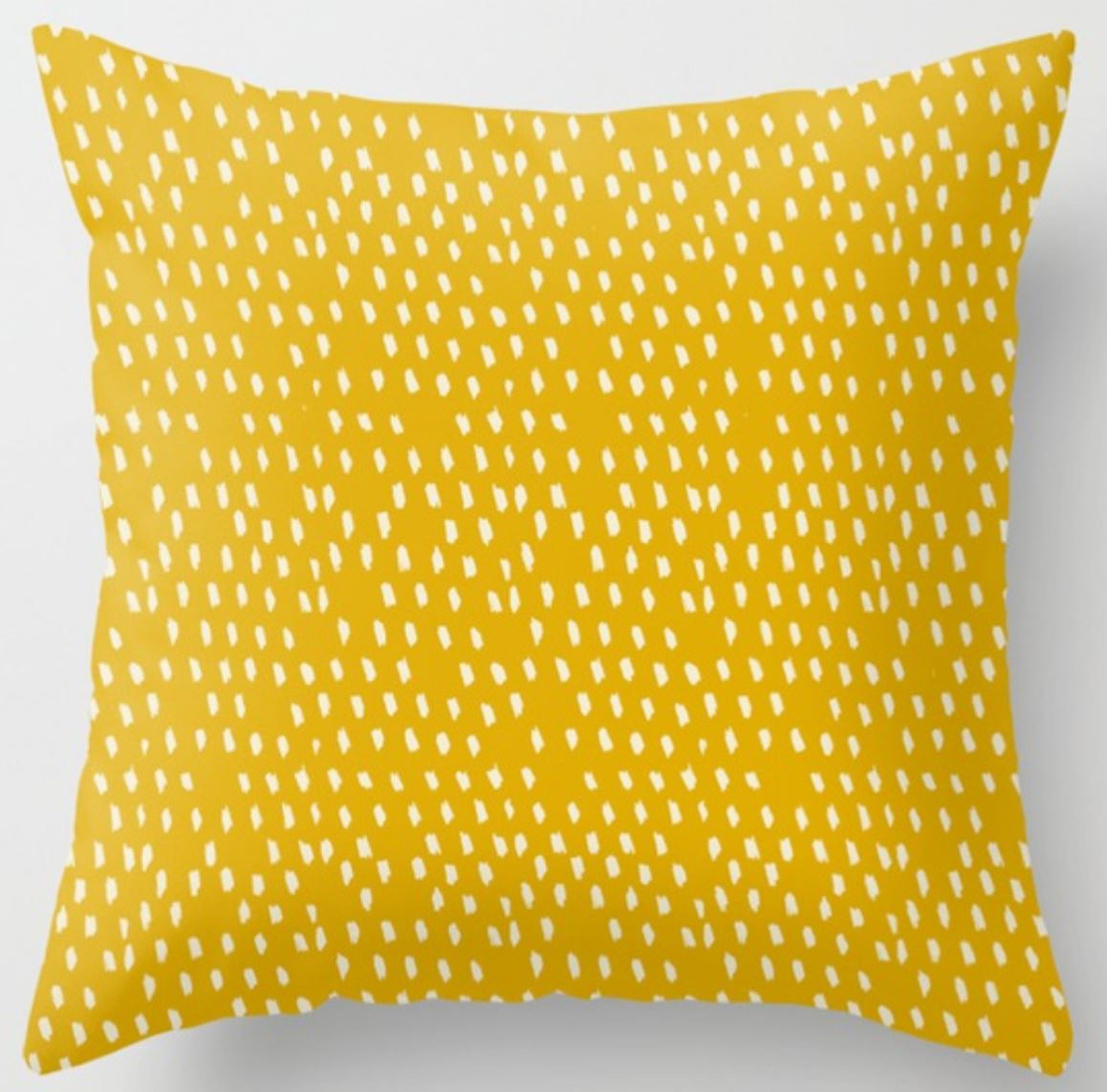 Yellow Modernist Throw Pillow- outdoor - Society6