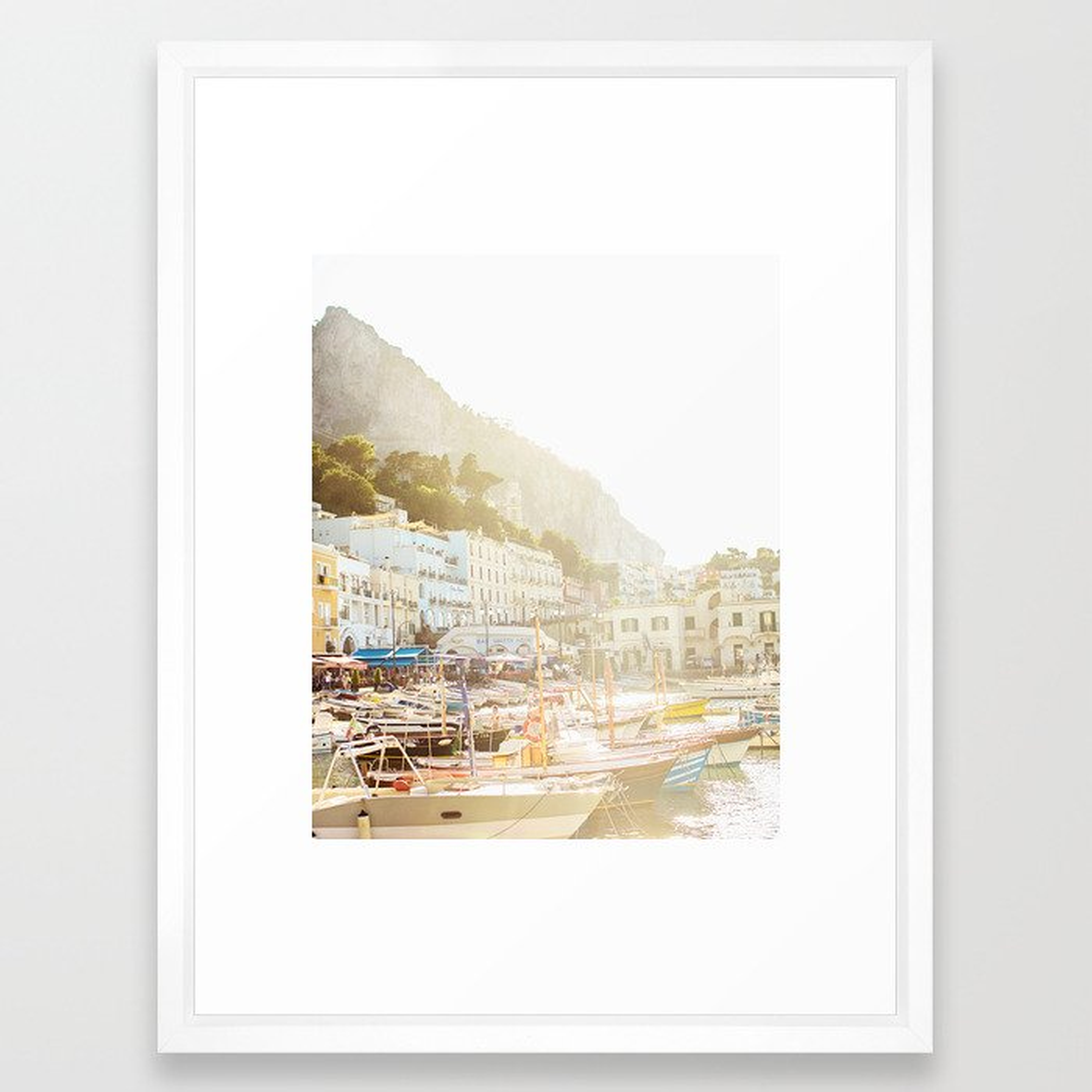 Capri Framed Art Print - Society6