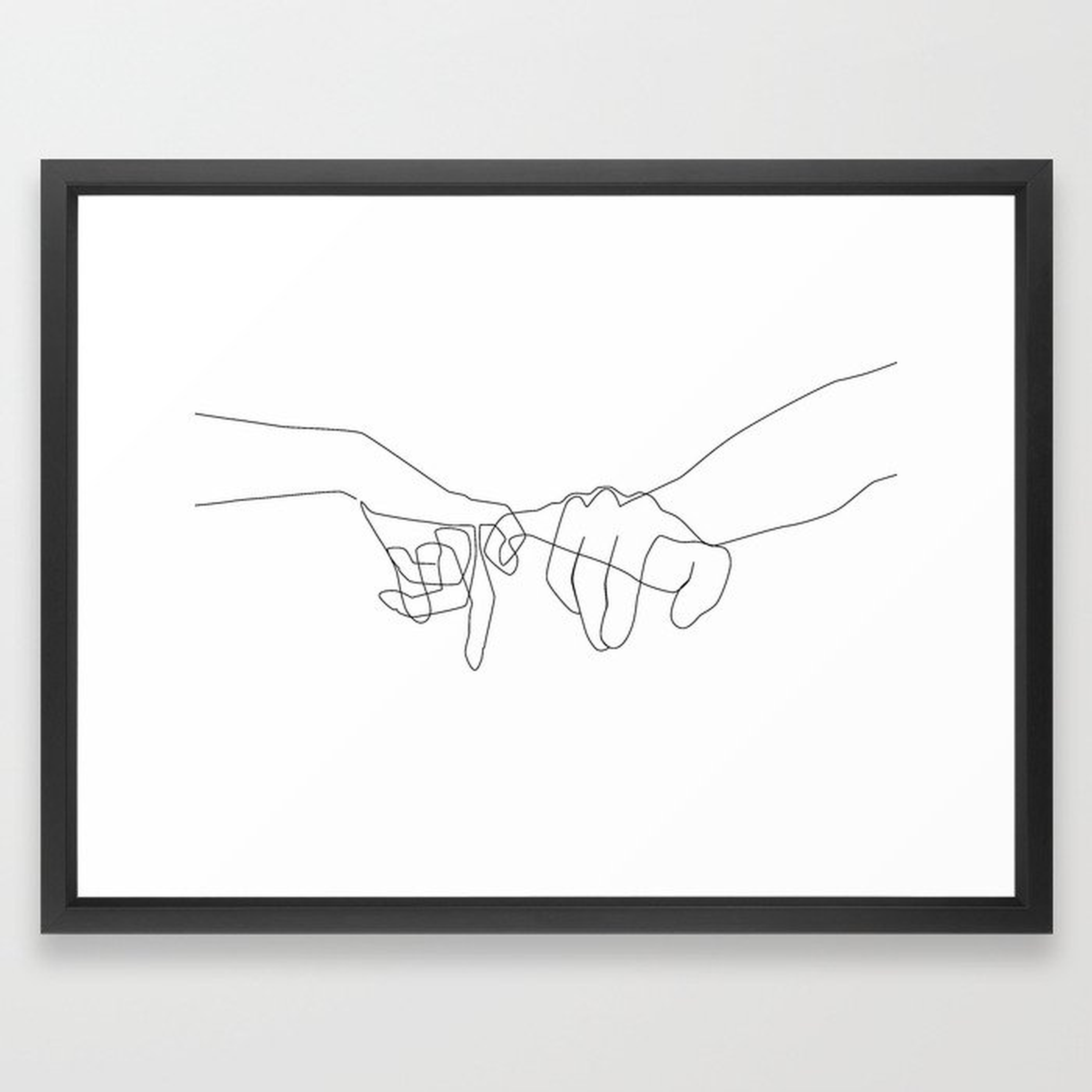Pinky Swear Framed Art Print by Explicit Design - Society6
