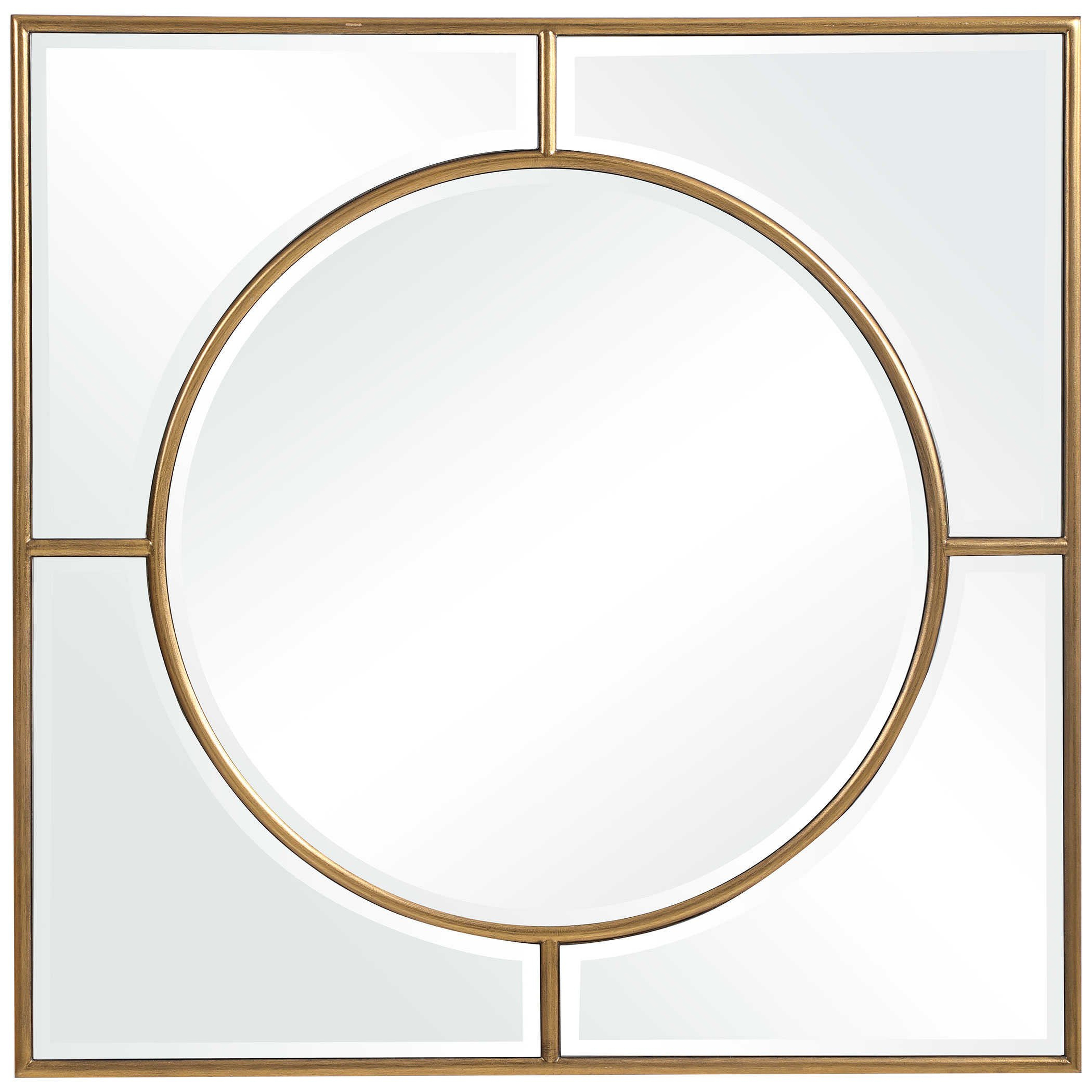 Stanford Gold Square Mirror - Hudsonhill Foundry