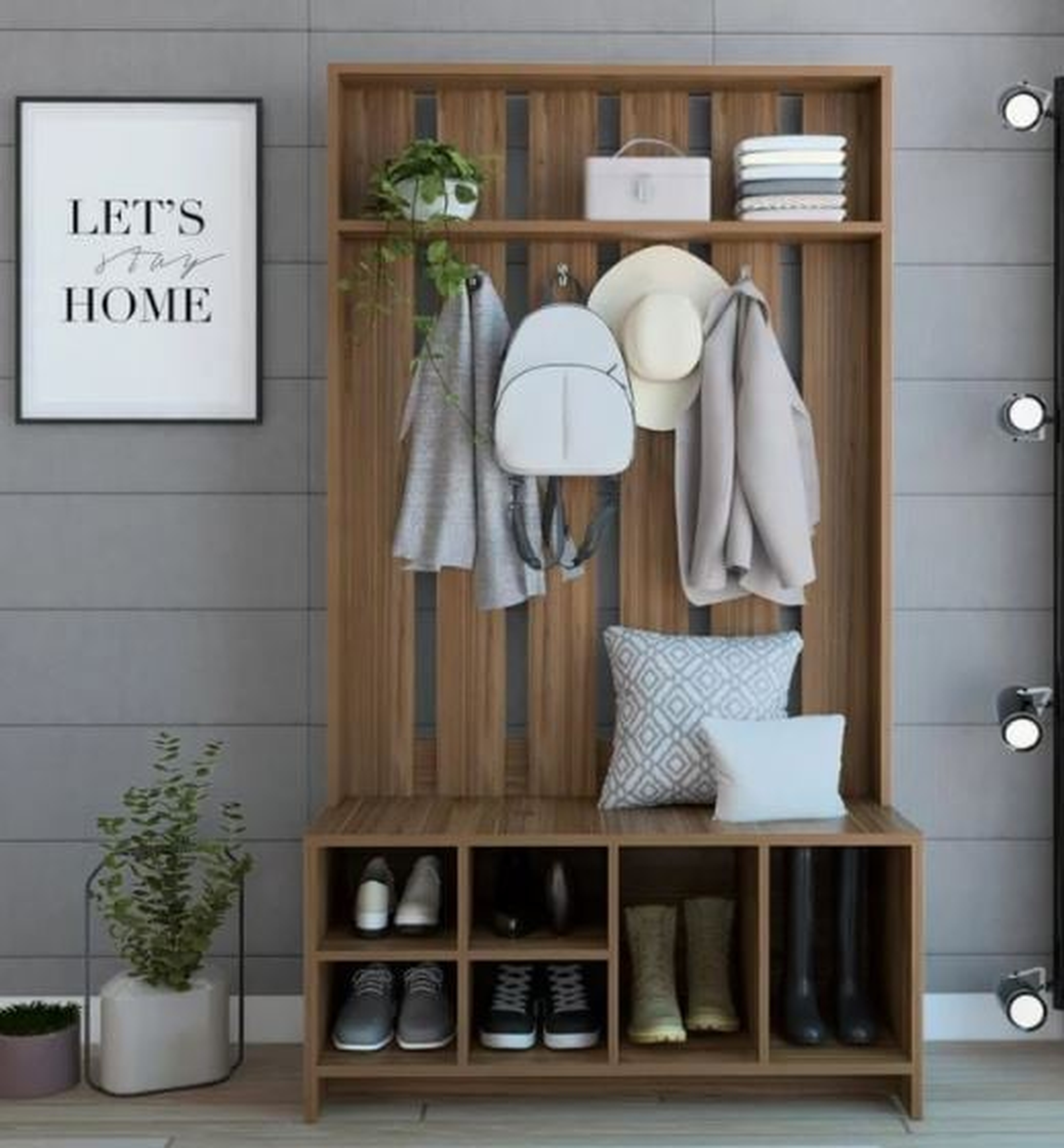 Duktig Hall Tree with Bench and Shoe Storage - Wayfair