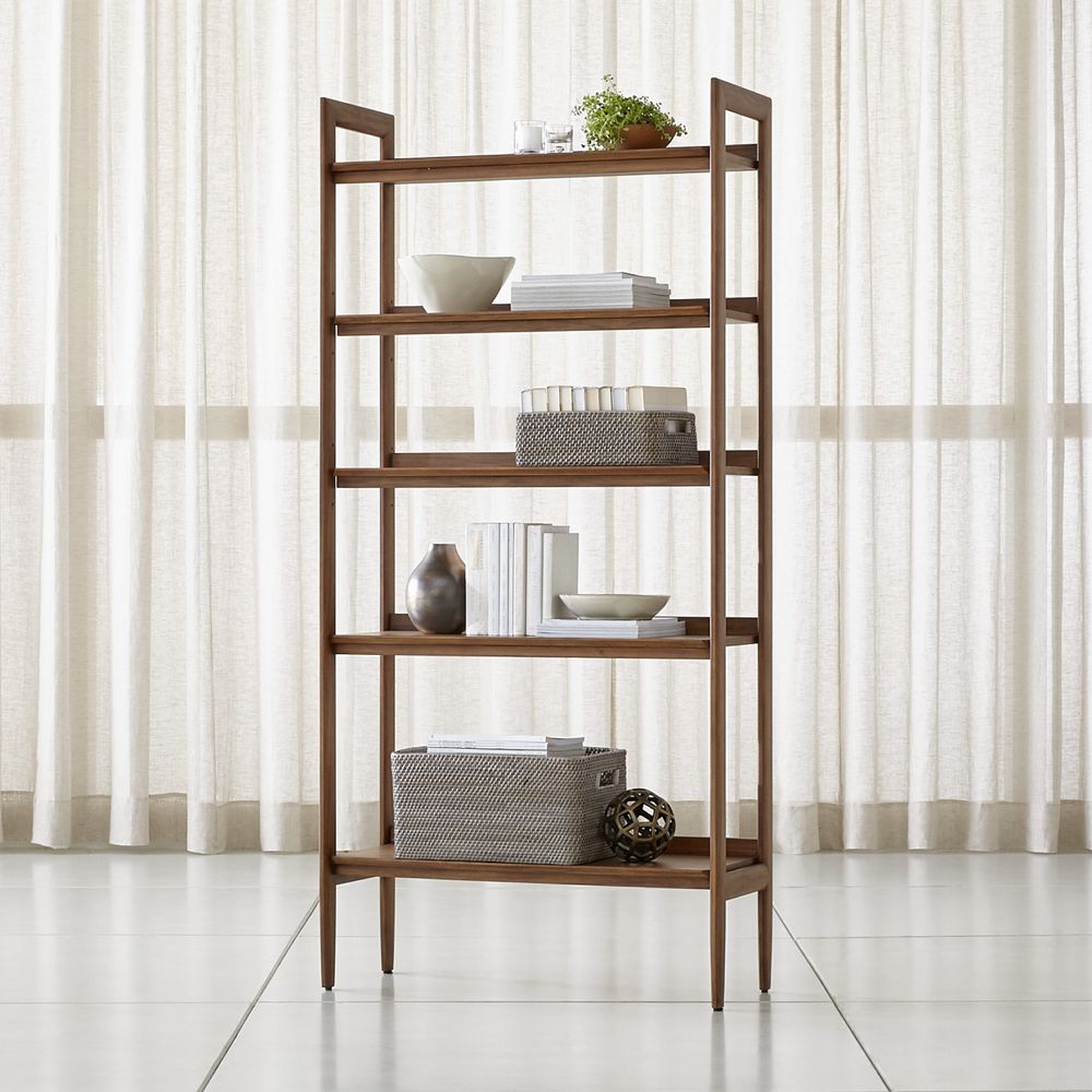 Tate Wide Bookcase - Backorder: August - Crate and Barrel