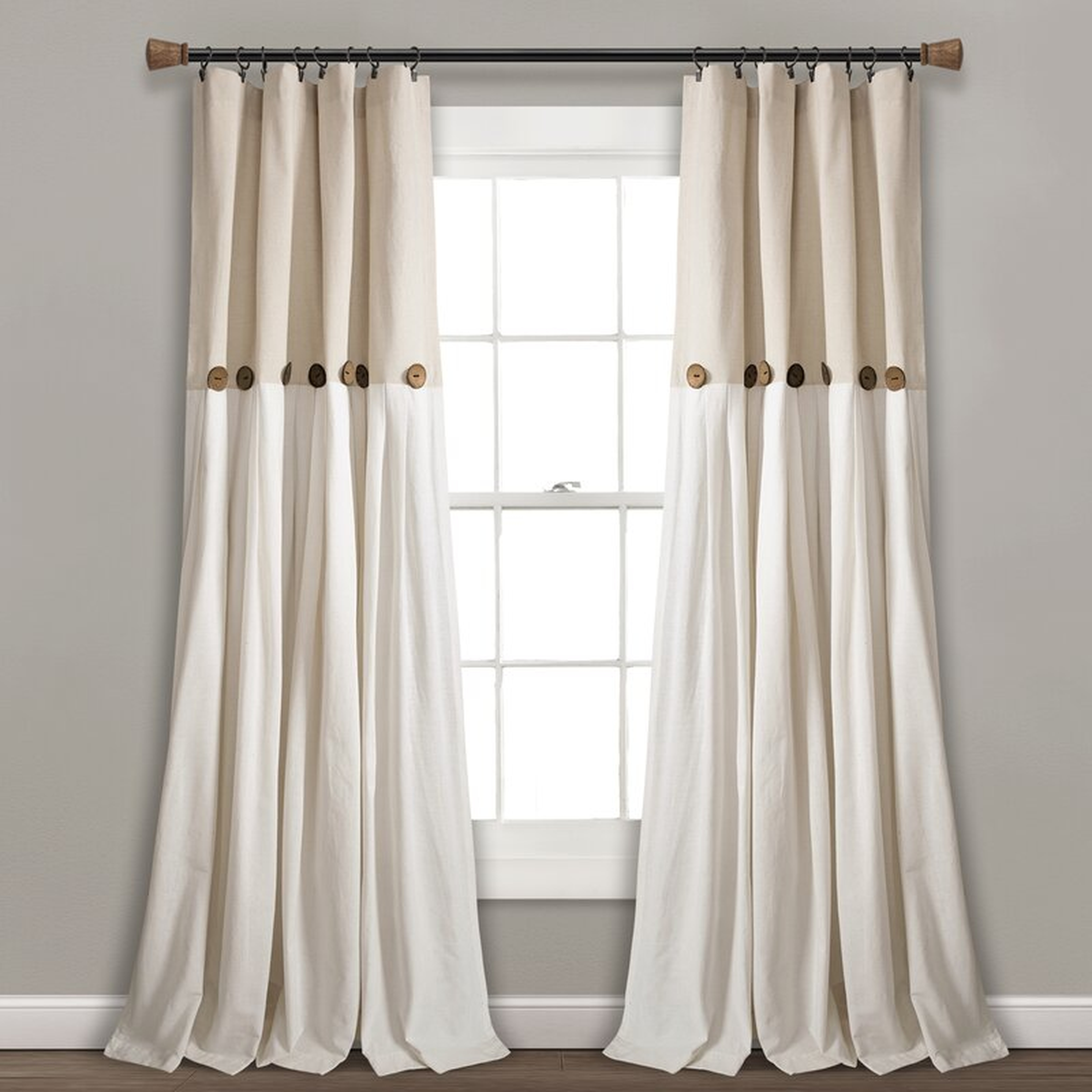 Ruya Window Semi-Sheer Rod Pocket Single Curtain Panel - Wayfair