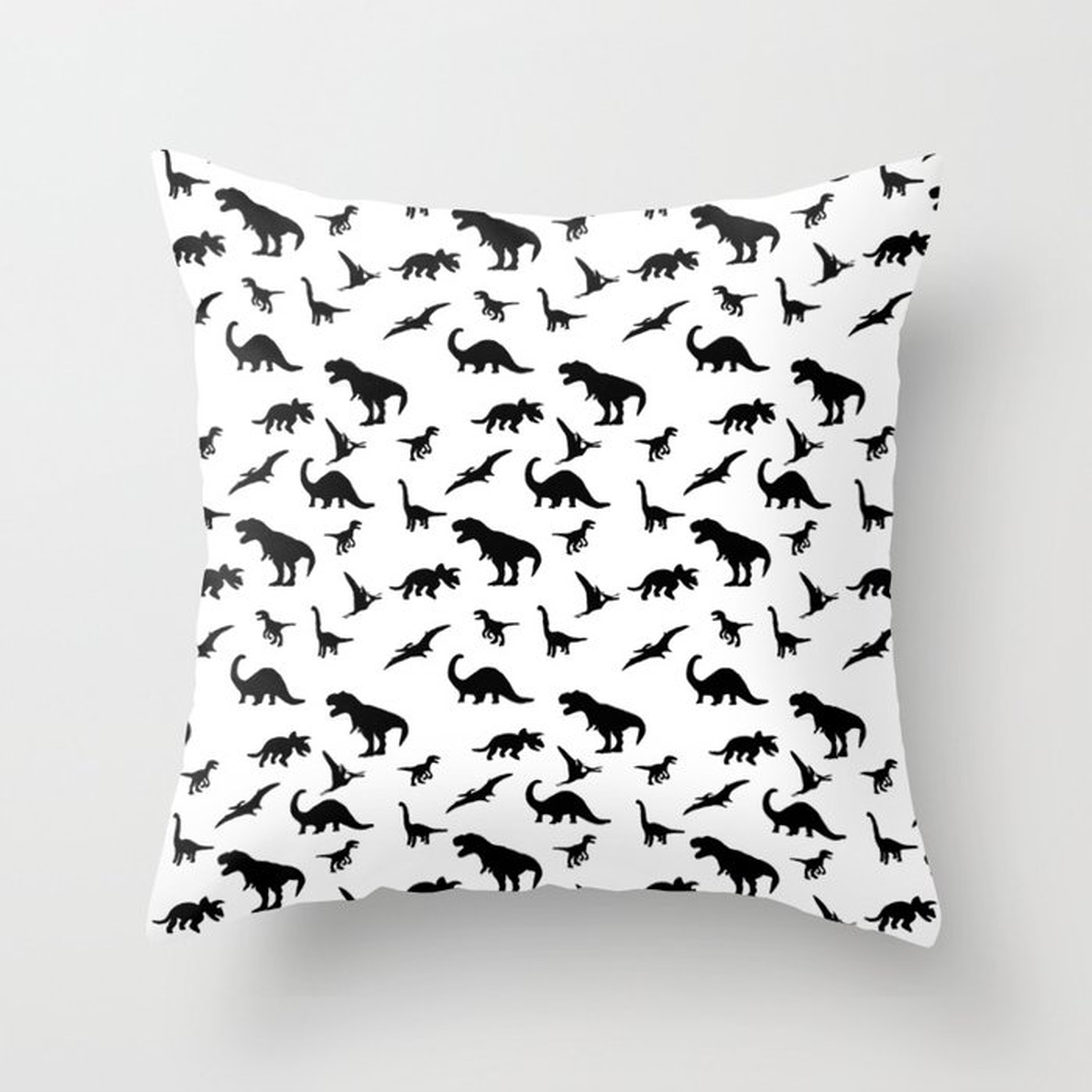 Dino pattern Throw Pillow - Society6