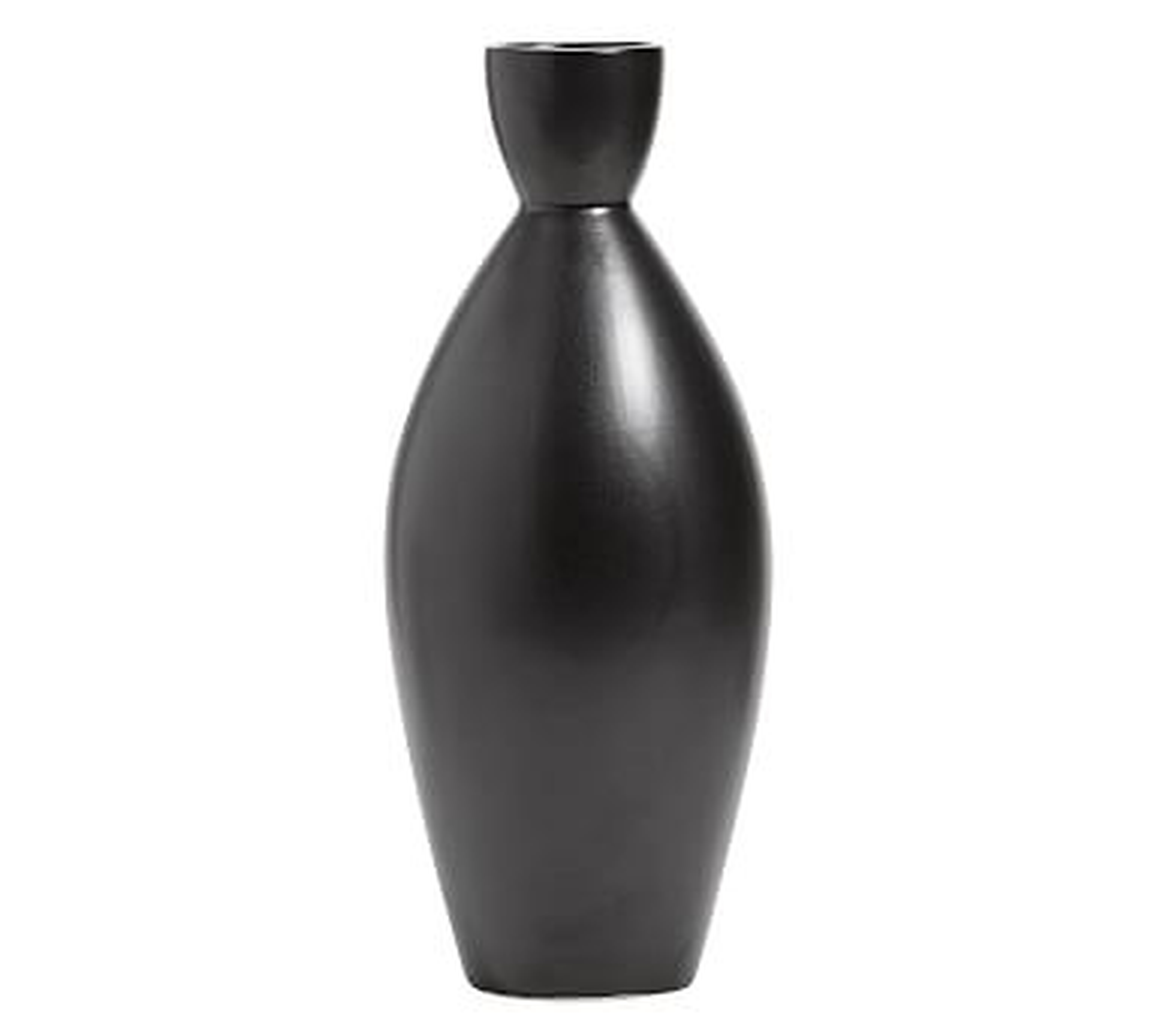 Mason Tapered Teardrop Vase, Black - Pottery Barn