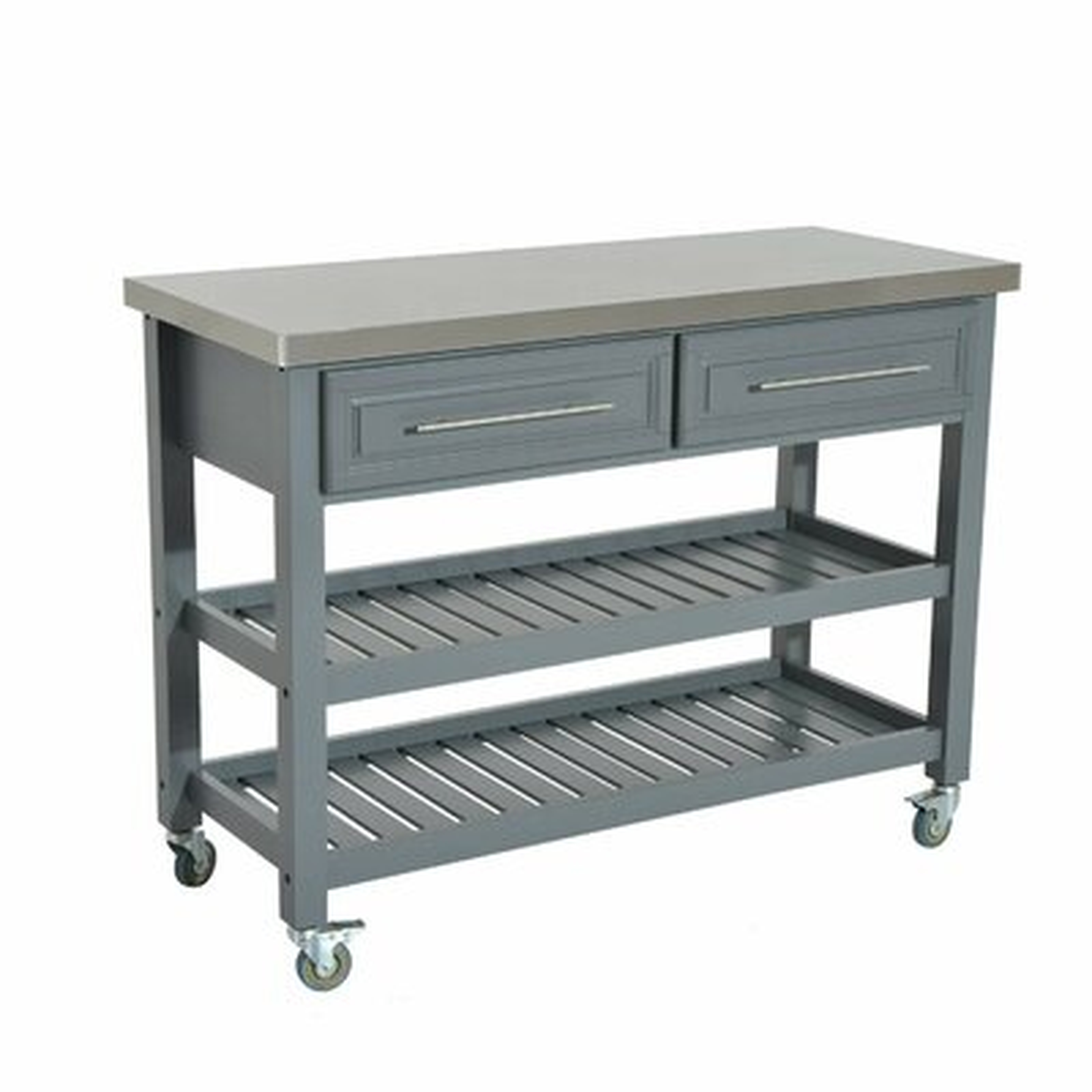 London 3 Tier Kitchen Cart with Stainless Steel Top - AllModern