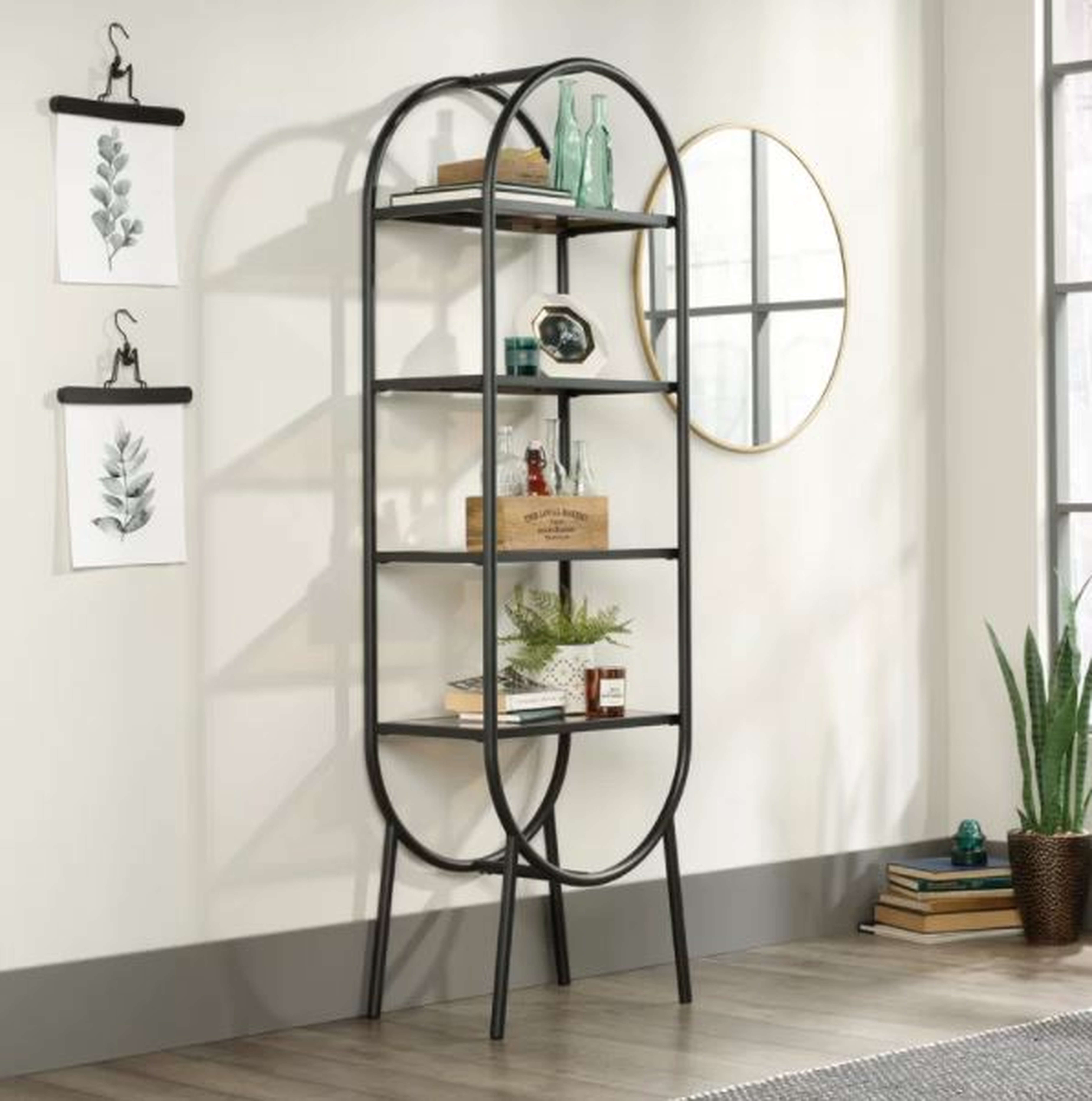 Hyrum 70.079'' H x 21.969'' W Steel Standard Bookcase - Perigold