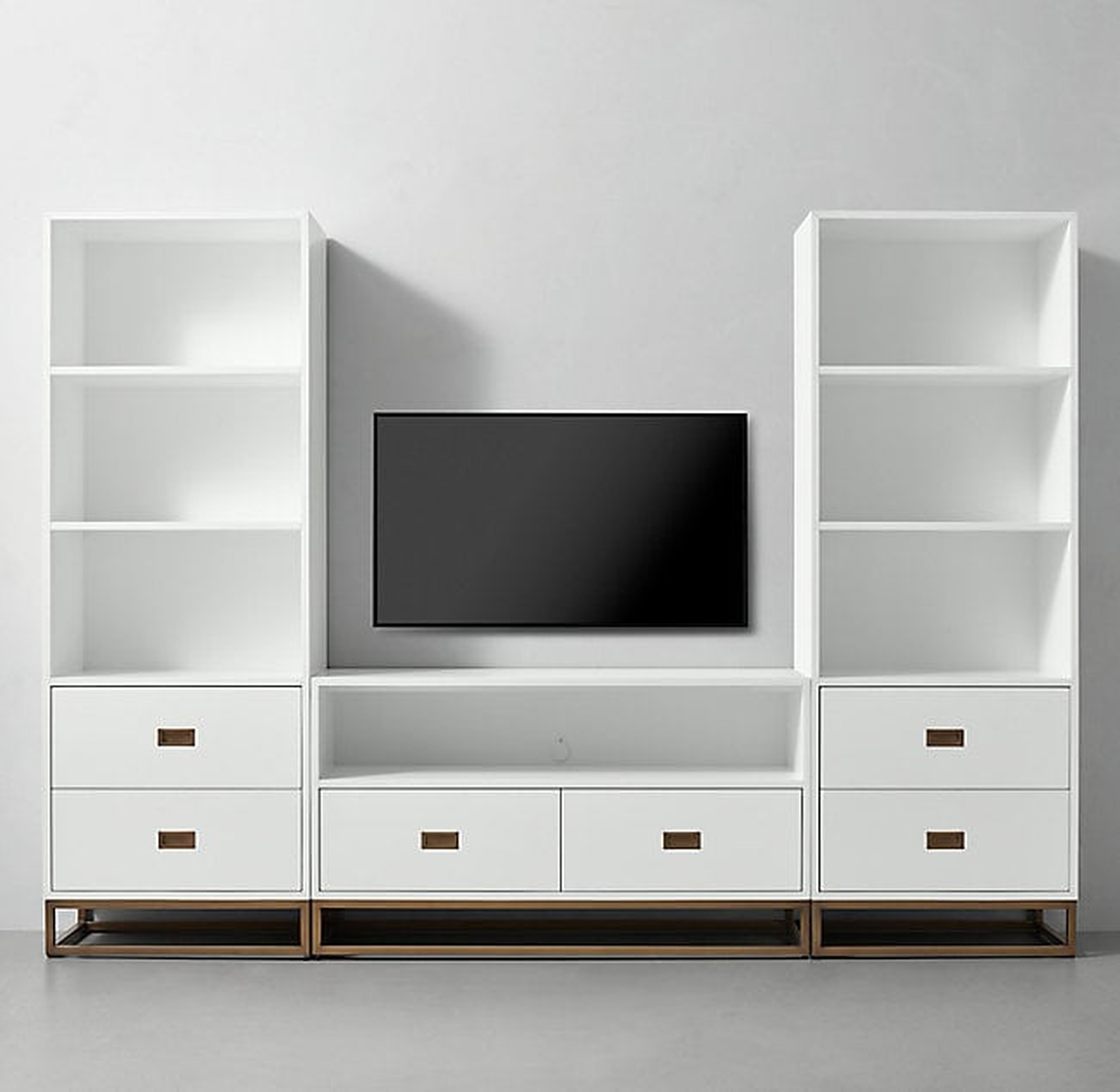 AVALON MEDIA CONSOLE & BOOKCASE TOWERS SET - RH Teen