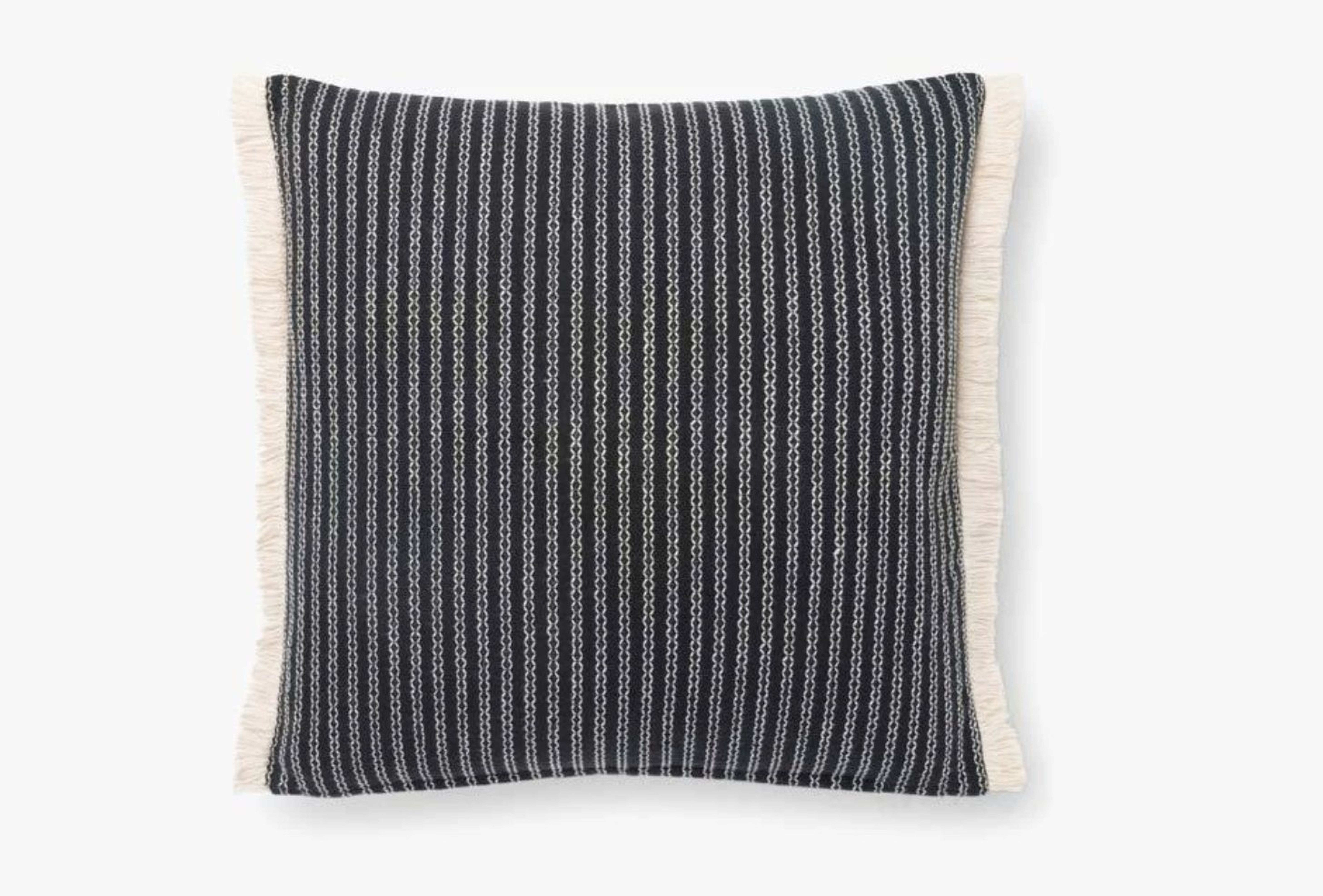 Throw Pillow, Black, 18" x 18" - ED Ellen DeGeneres Crafted by Loloi Rugs