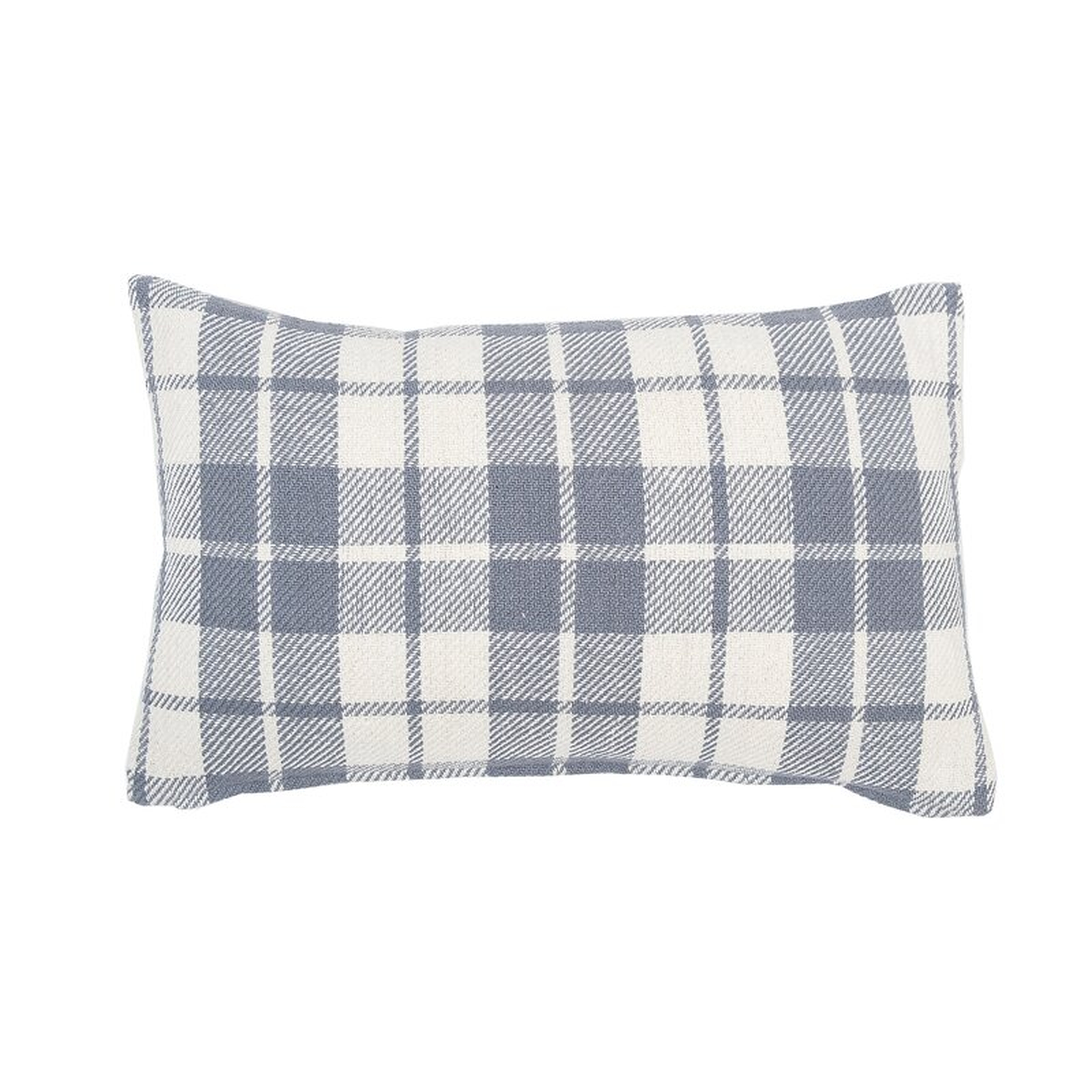 Pinheiro Plaid Cotton Lumbar Pillow - Birch Lane
