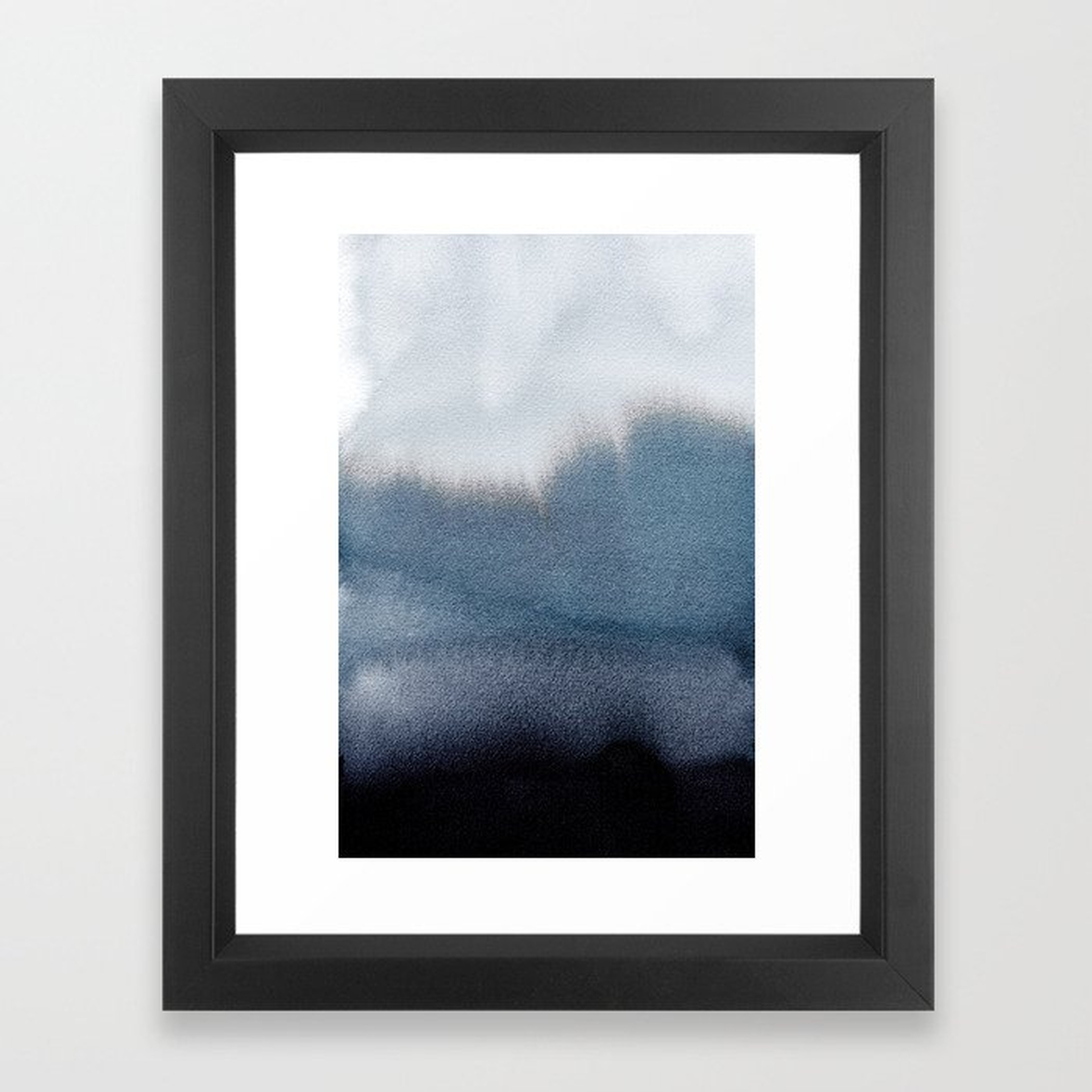In Blue Framed Art Print by Georgianaparaschiv, FRAME Vector Black, X-Small - 10" X 12" - Society6