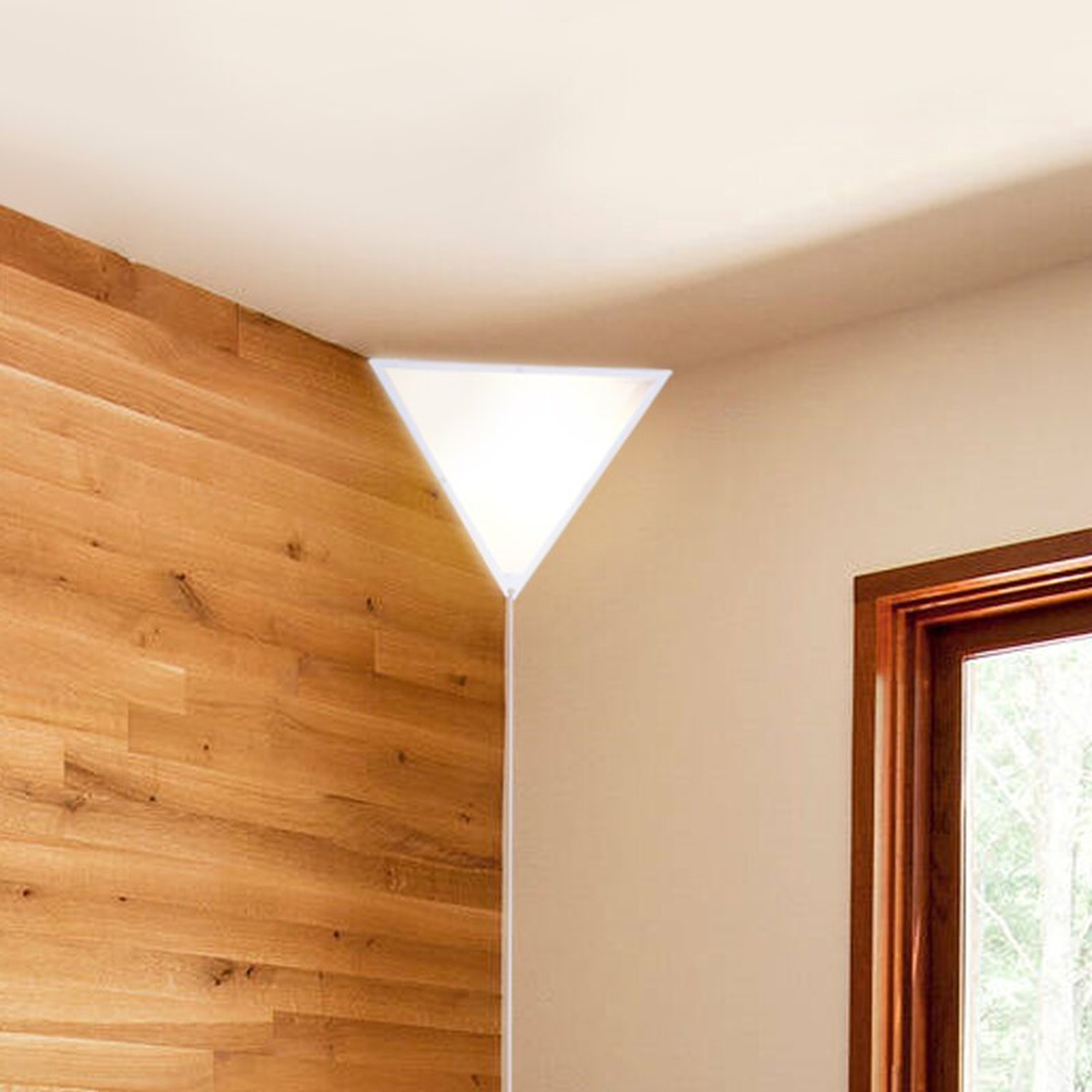 3 - Light Plug-In White Corner Wall Light - Wayfair