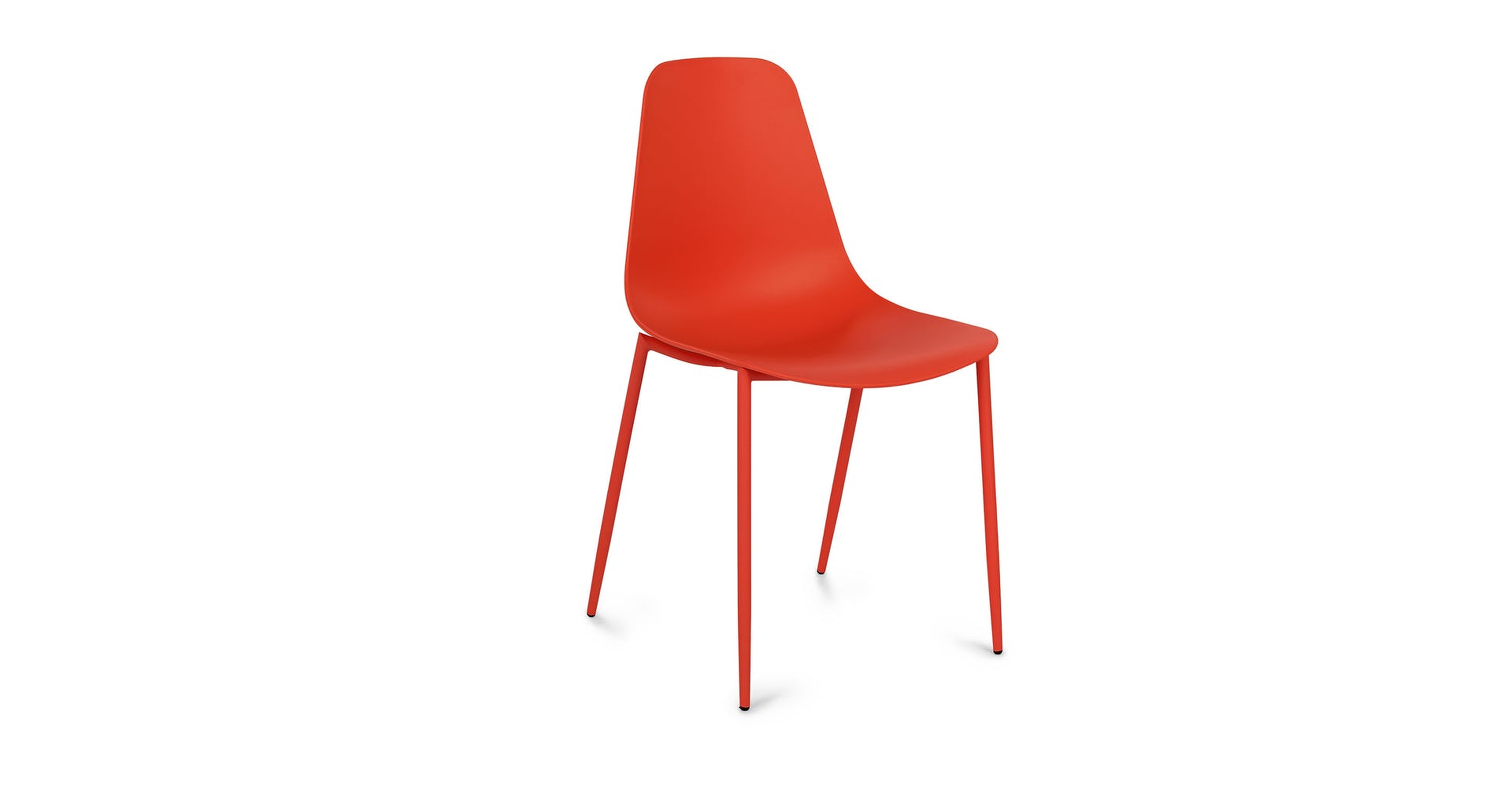 Svelti dining chair -  Poppy Red. Set of 2 - Article