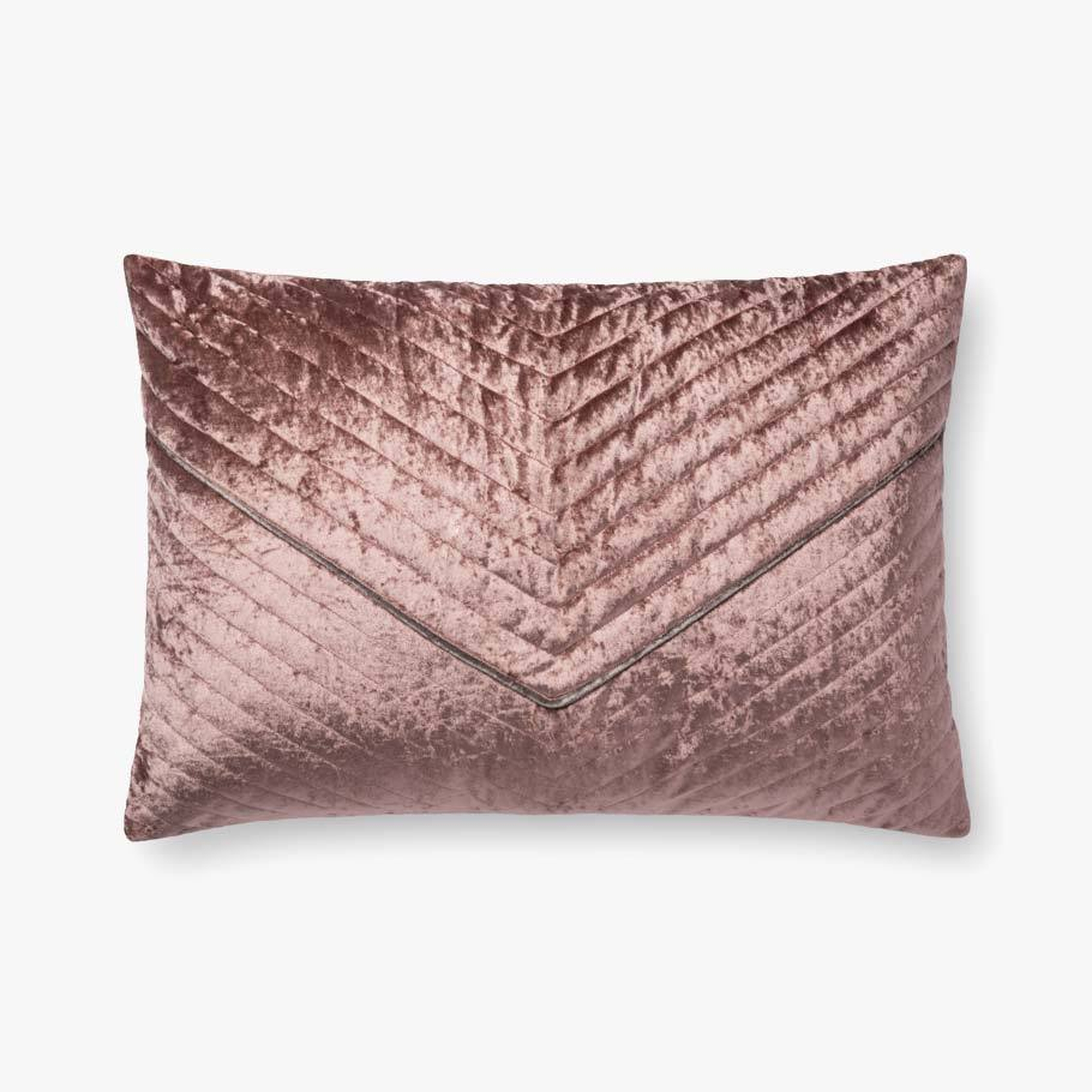 Loloi Pillows P0696 Rose 16" x 26" Cover w/Poly - Loloi Rugs