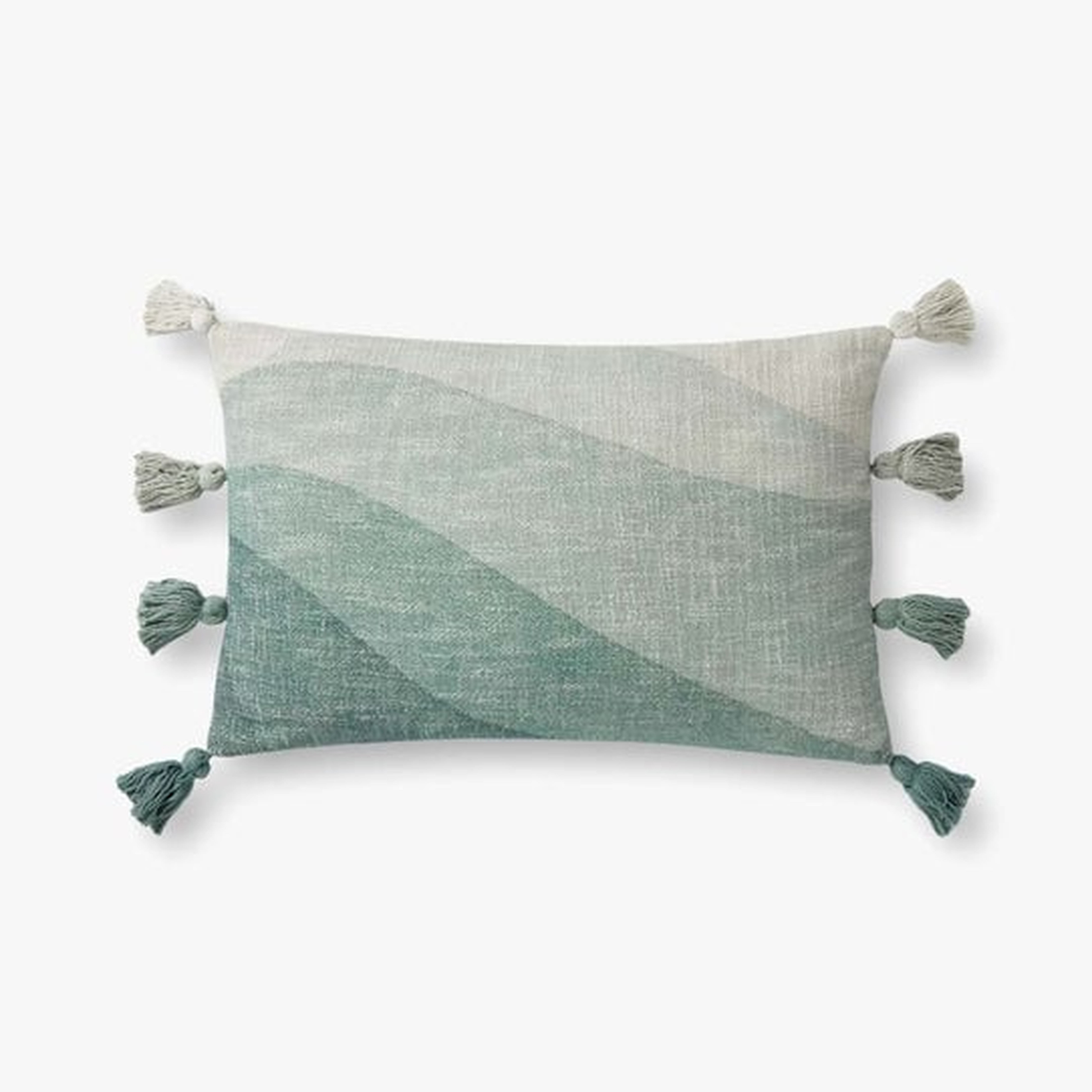 NO LONGER AVAILPILLOWS PJB0011 GREEN 13" x 21" Cover w/Down - Loloi Rugs