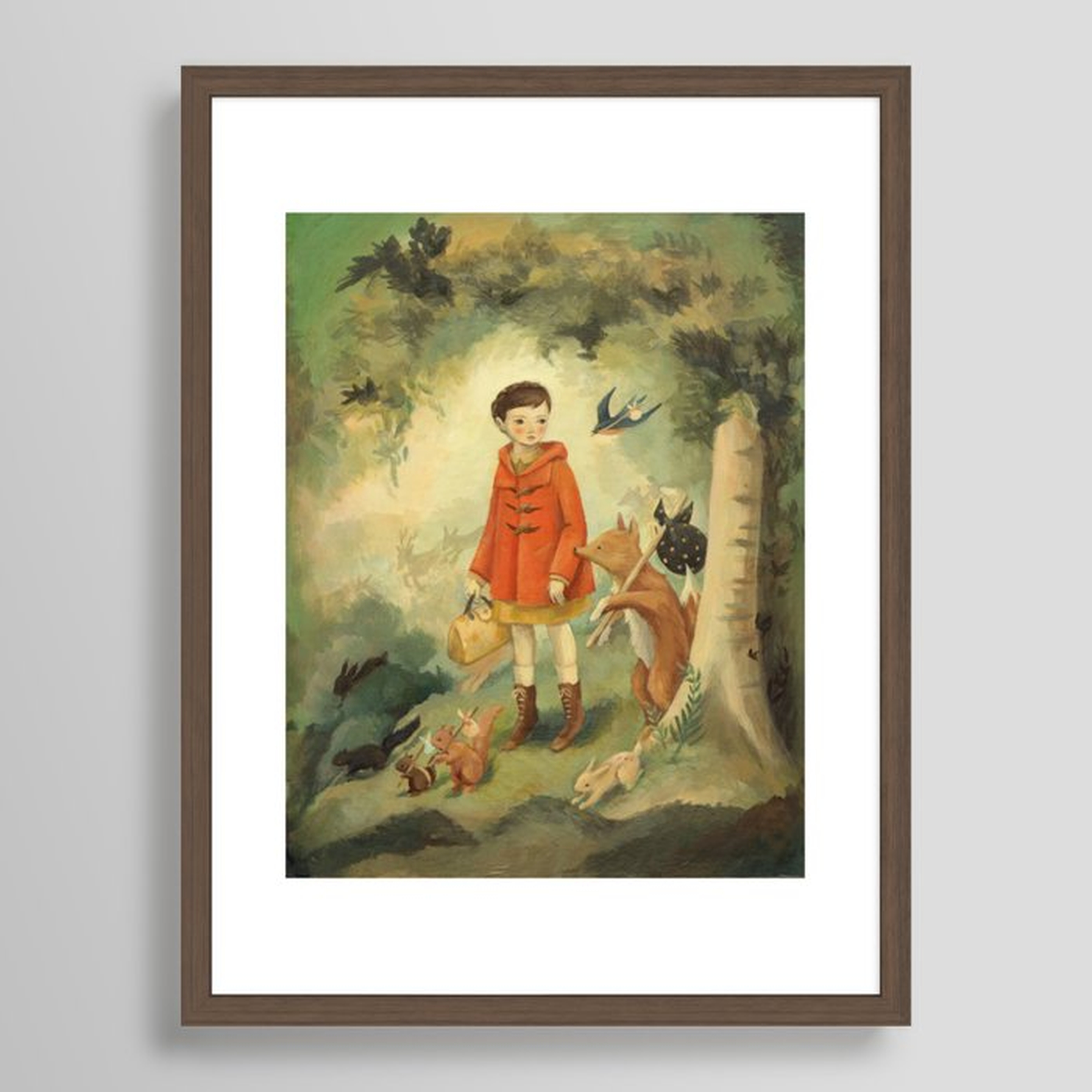 Out of the Woods Framed Art Print - Society6