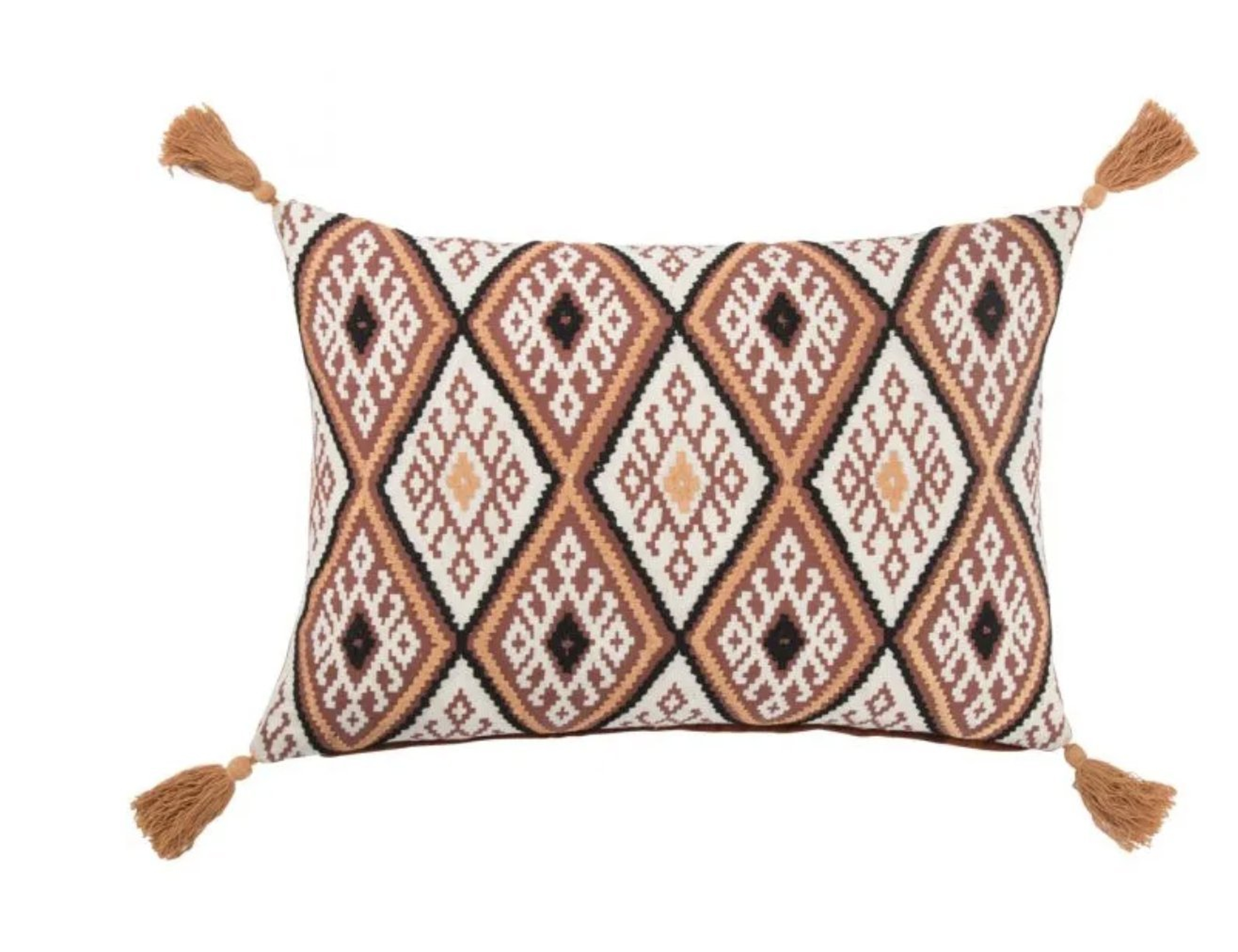 MNP15 - Traditions Made Modern Pillows, Red Ochre & Cement - 14"x20" - Polly Fill - Collective Weavers