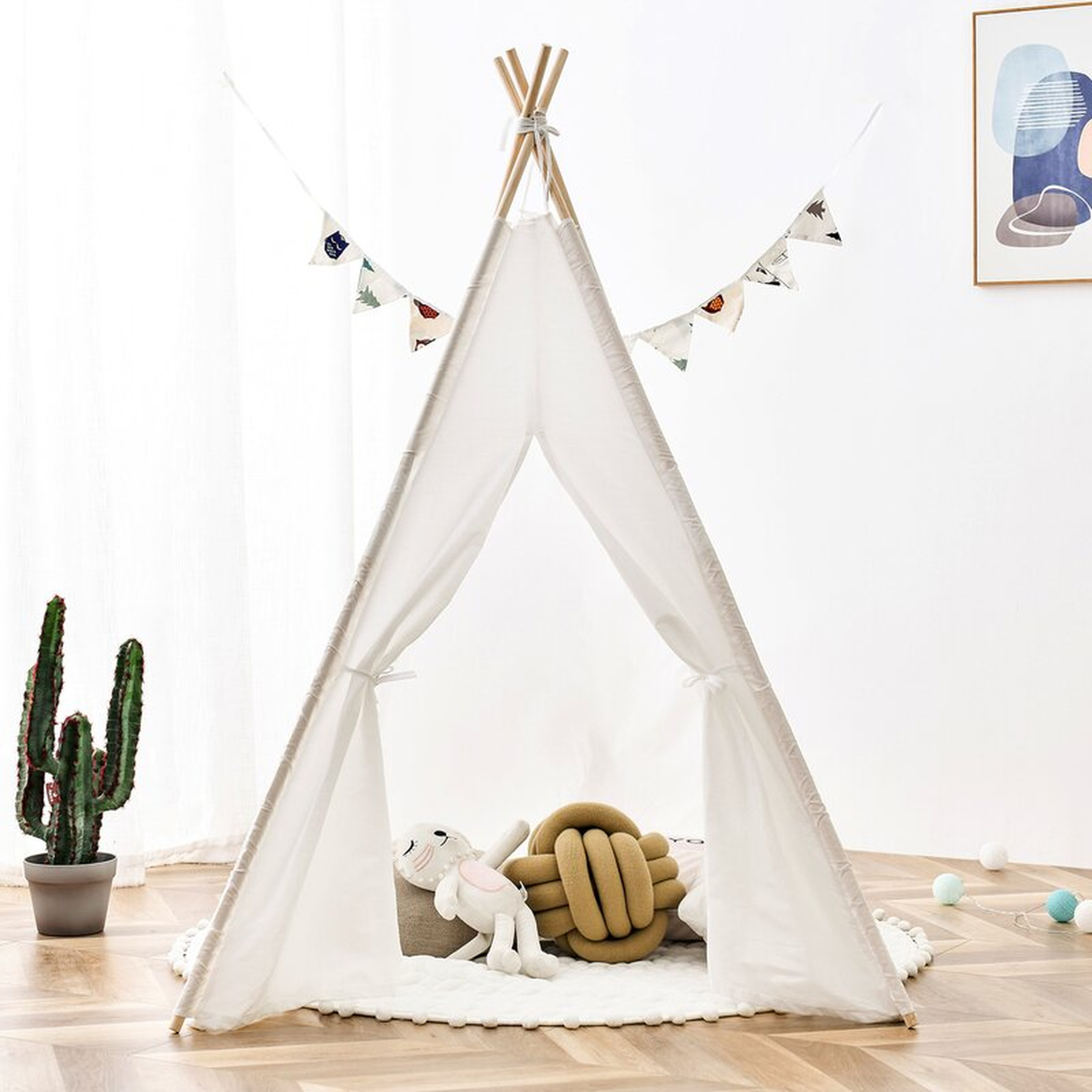 Ournature Indoor/Outdoor Triangular Play Tent with Carrying Bag - Wayfair