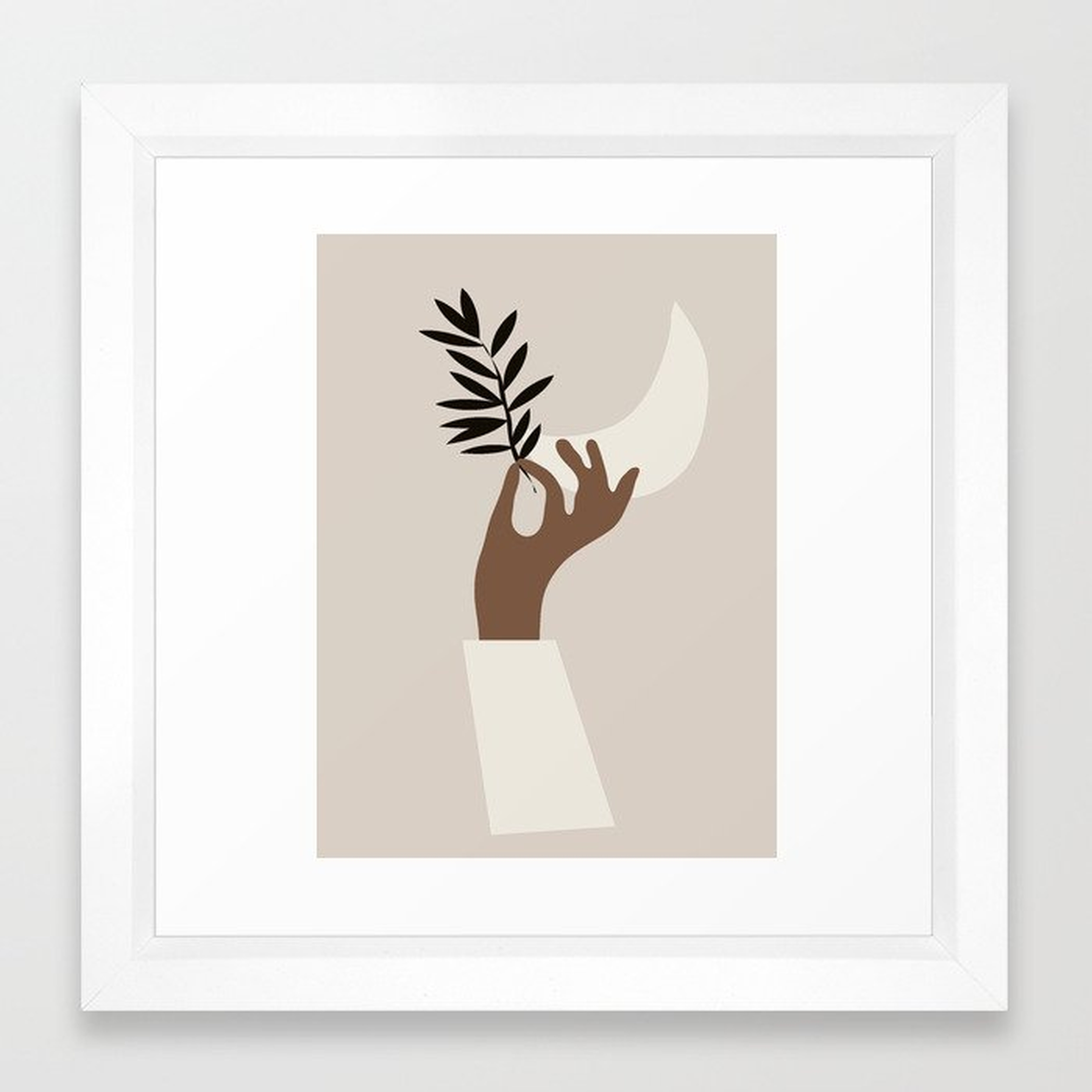 Hand 3 Framed Art Print by ThingDesign - Society6
