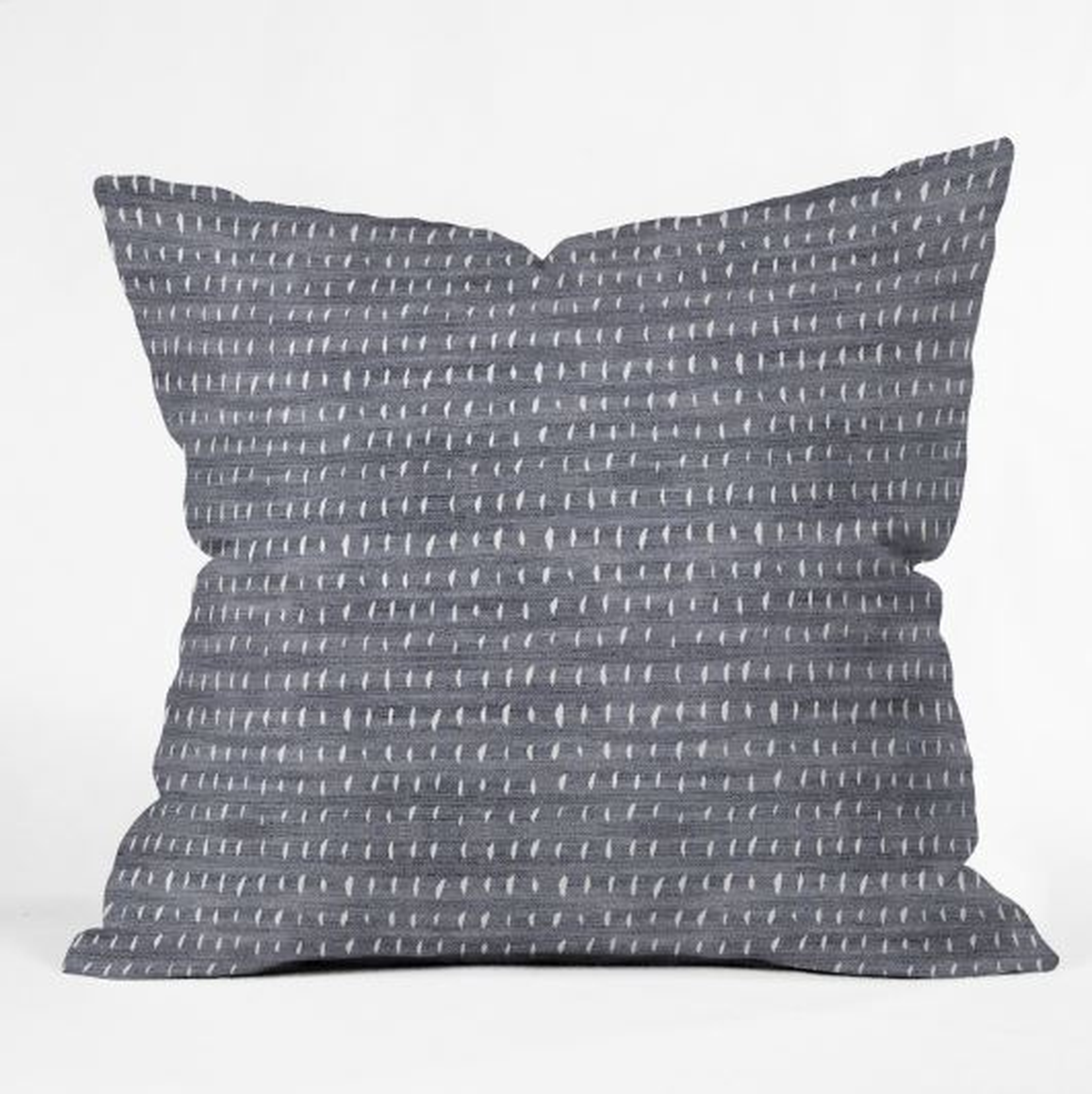 BOGO DENIM RAIN LIGHT Throw Pillow - 18" x 18" - Pillow Cover with Insert - Wander Print Co.