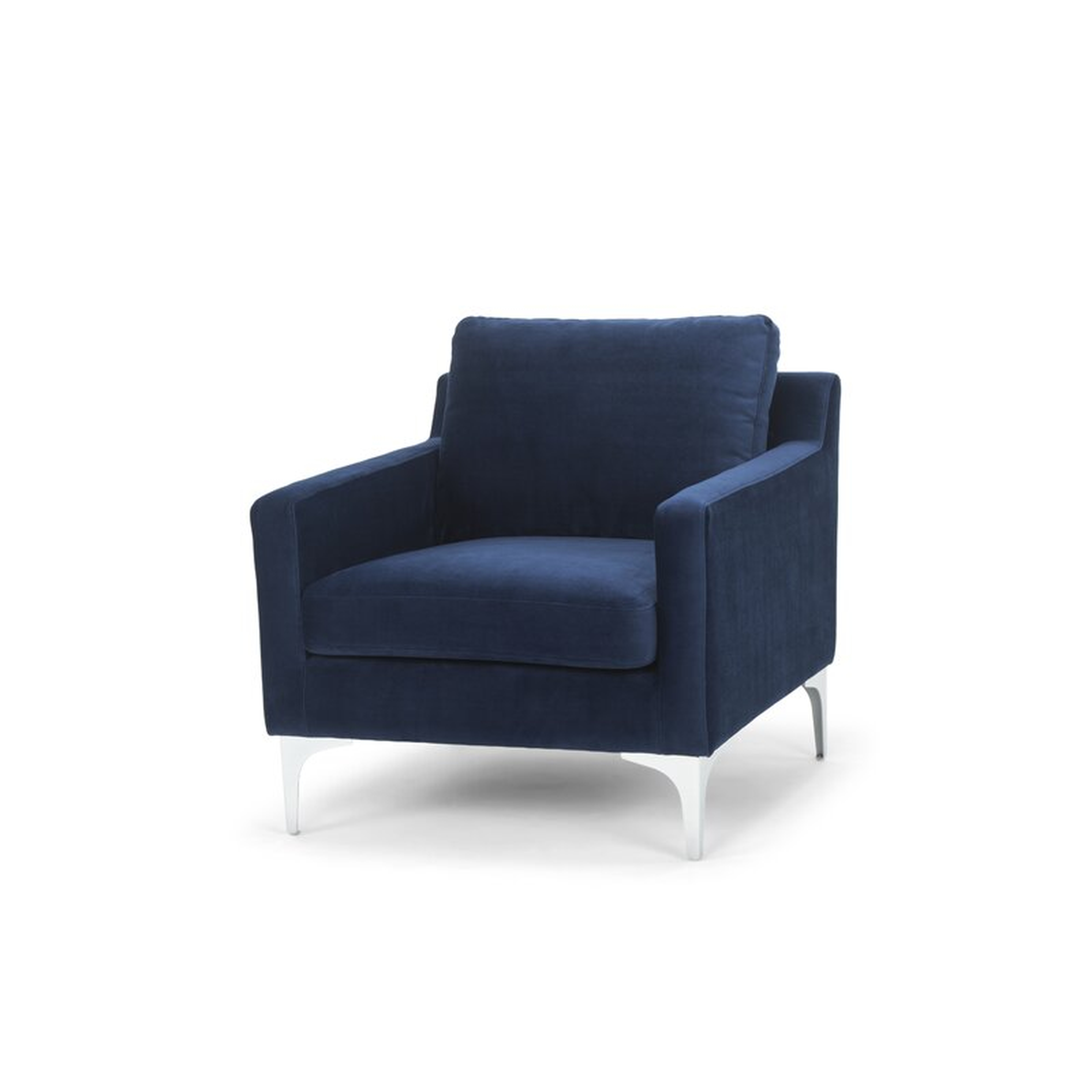 Stax Dark Blue Rumley Lounge Chair - Wayfair