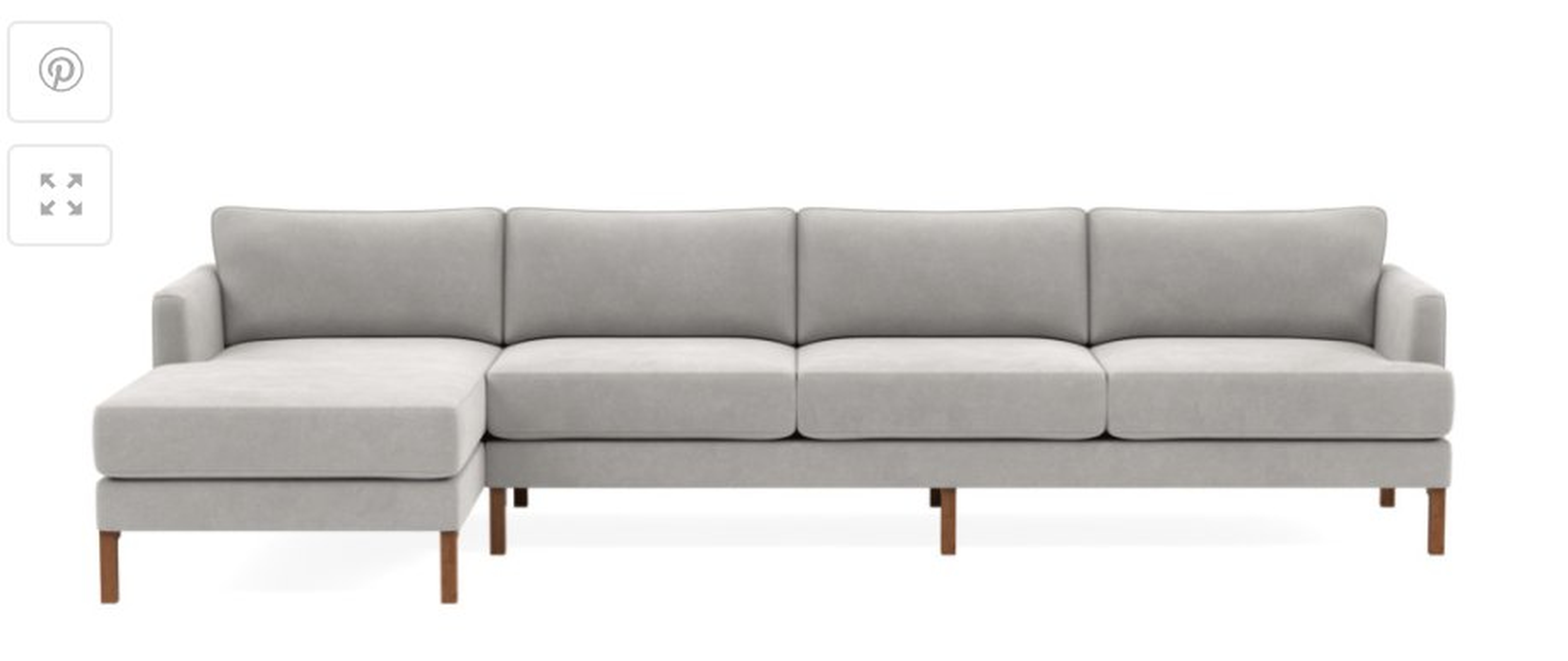 Winslow 4 seat left chaise sectional - Interior Define