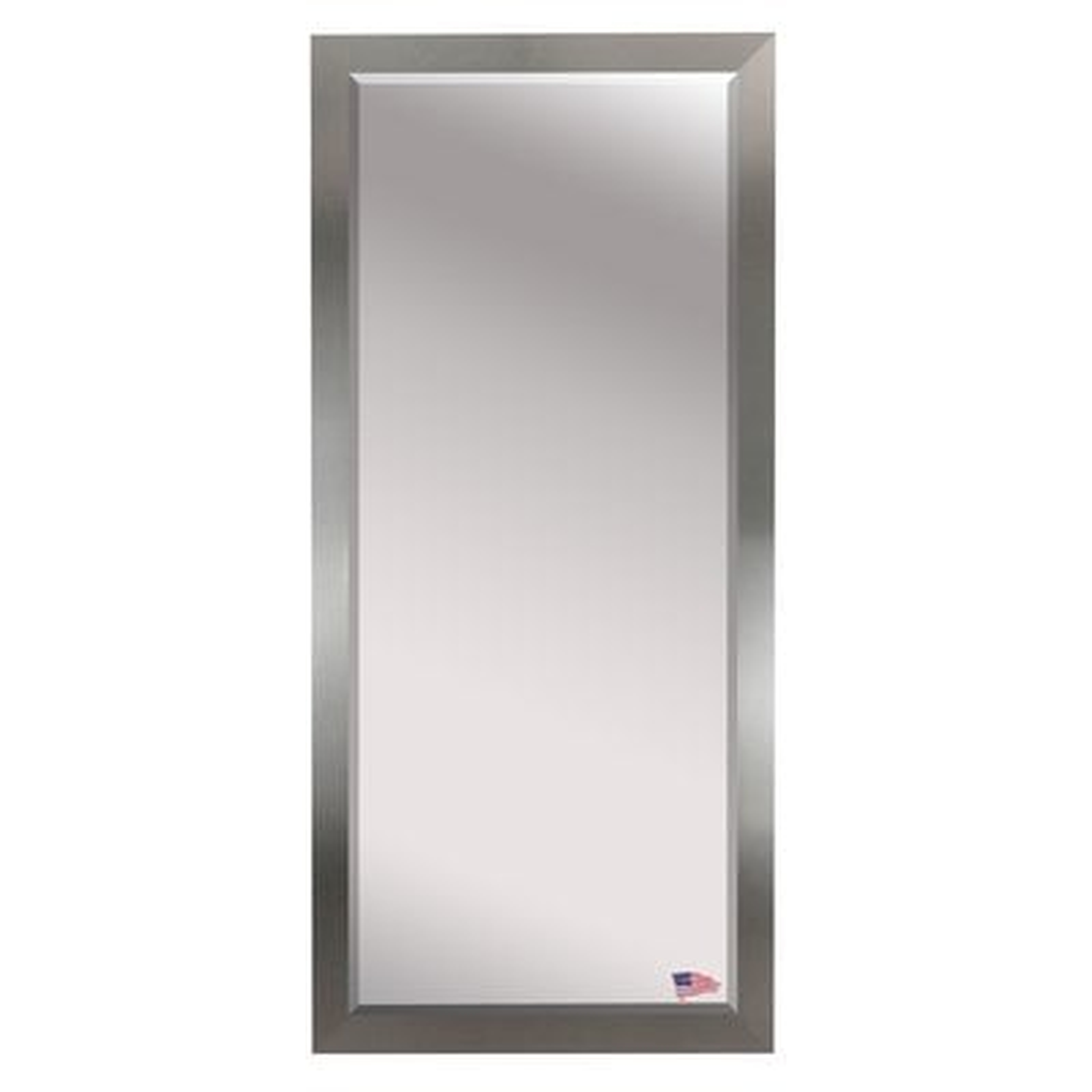 Beveled Brushed Nickel Wall Mirror - Wayfair