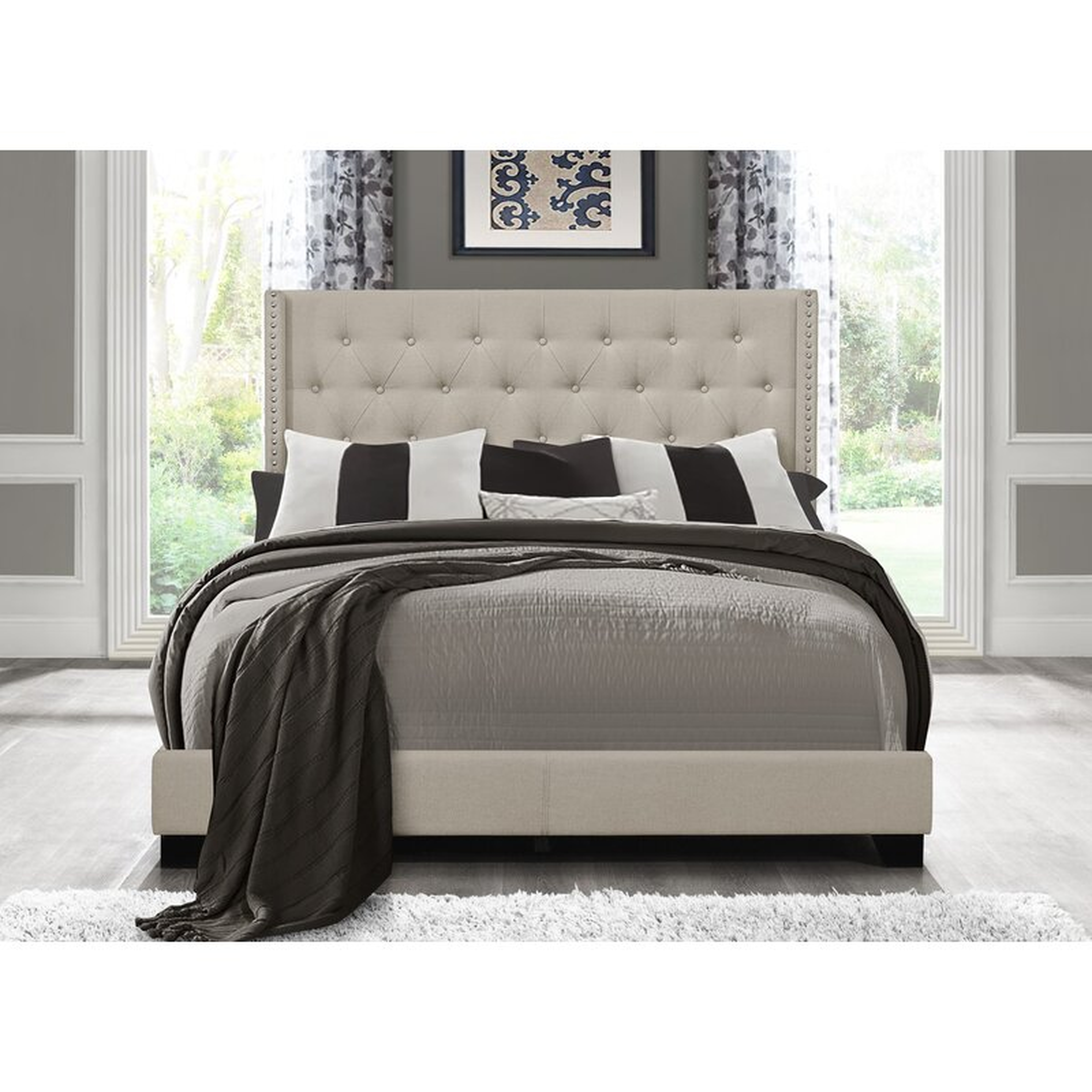 Aadvik Tufted Upholstered Low Profile Standard Bed - Wayfair