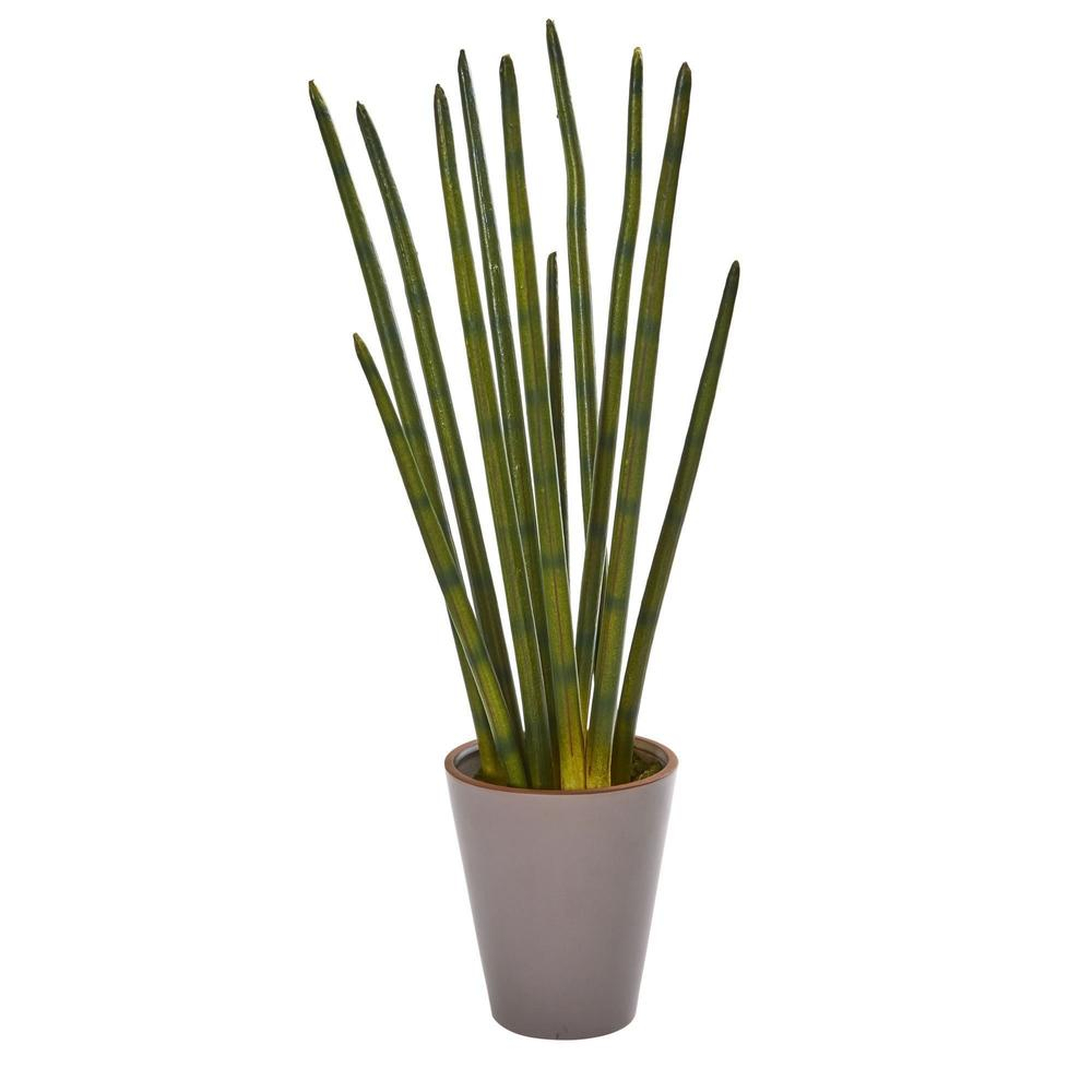 24” Bamboo Shoot Artificial Plant in Decorative Planter - Nearly Natural