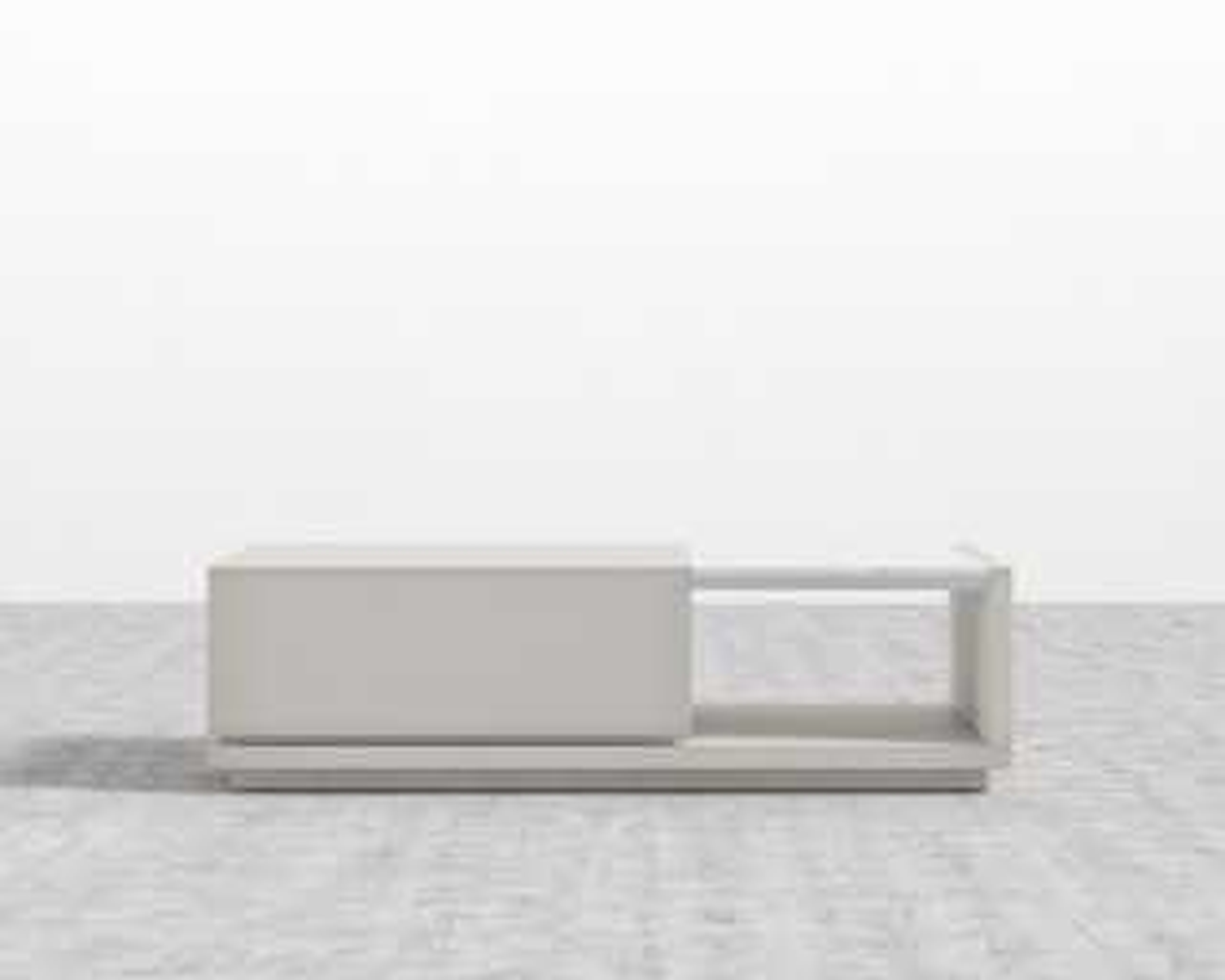 Truman Coffee Table - Walnut Veneer White Frosted Glass - Rove Concepts