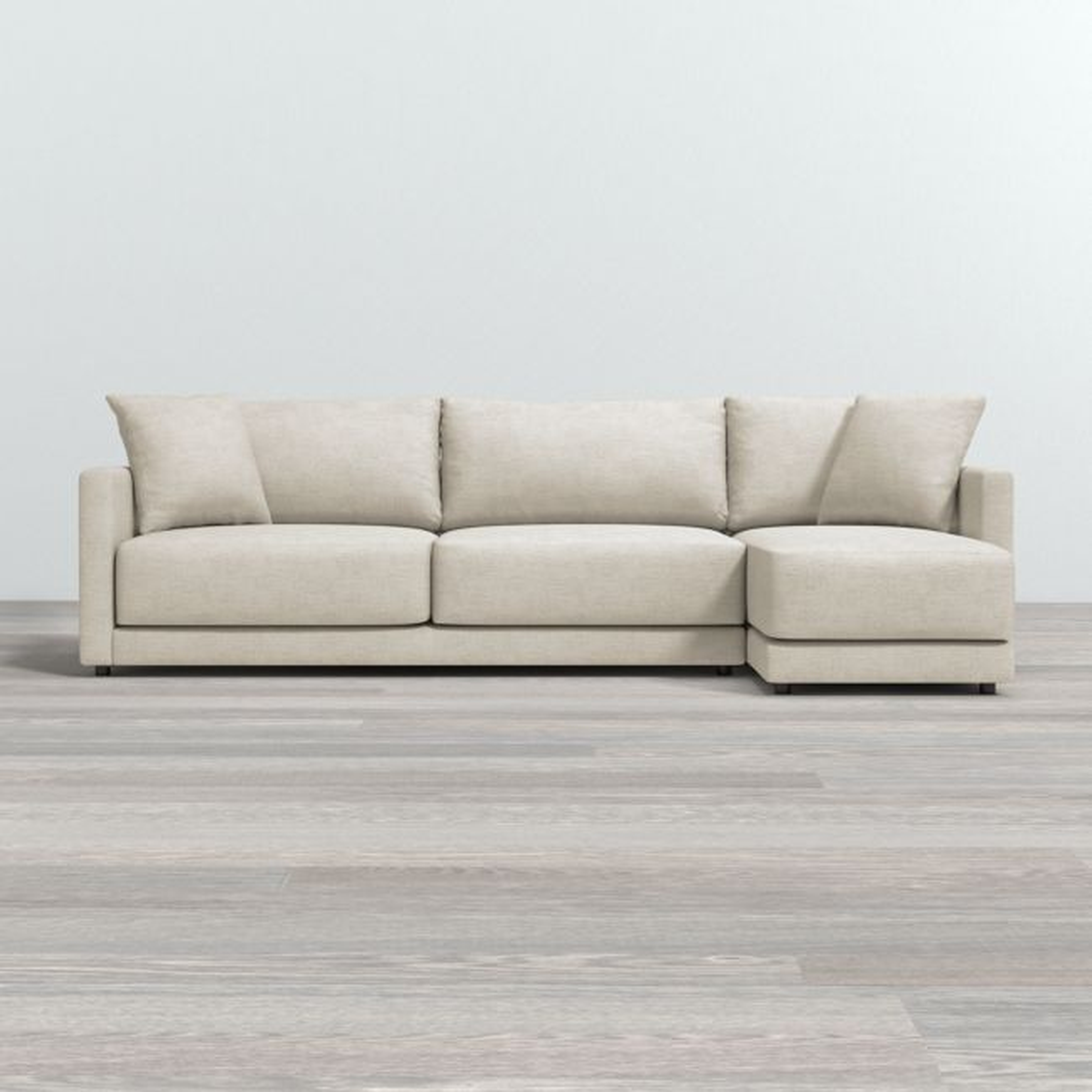 Gather 2-Piece Right Arm Chaise Sectional - Crate and Barrel