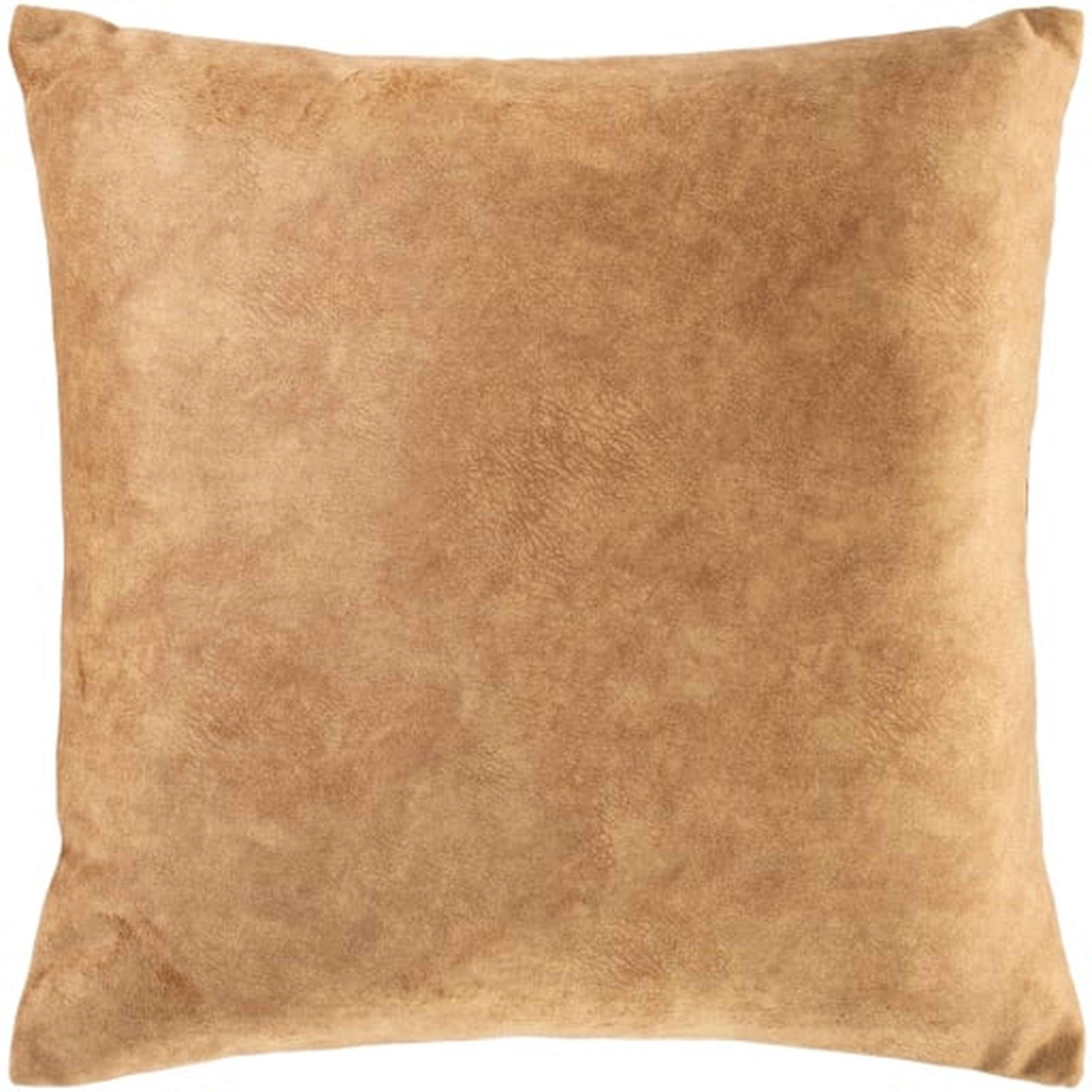 Collins Pillow, 20" x 20", Camel with poly insert - Haldin