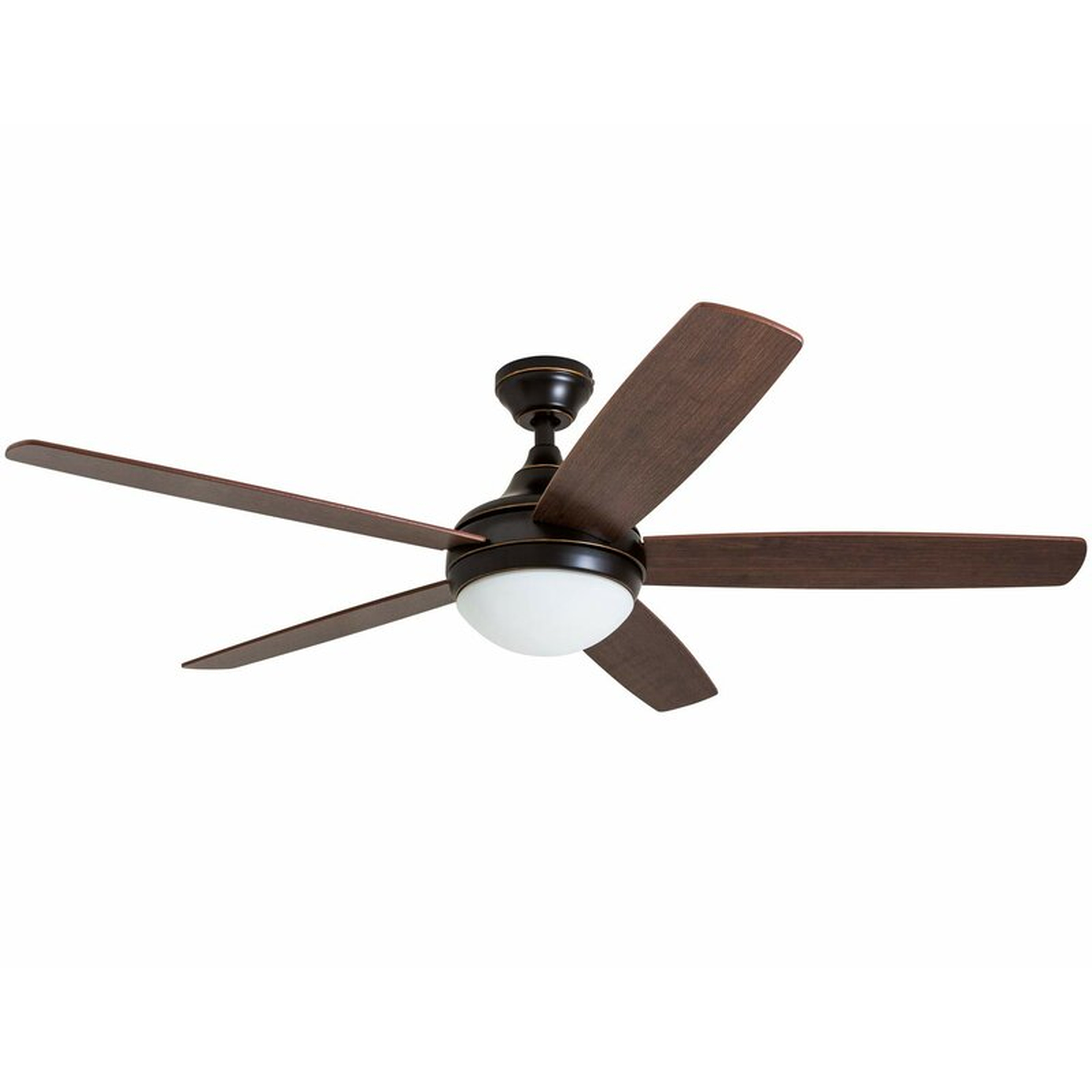 52'' Romario 5 - Blade Standard Ceiling Fan with Remote Control and Light Kit Included - Wayfair