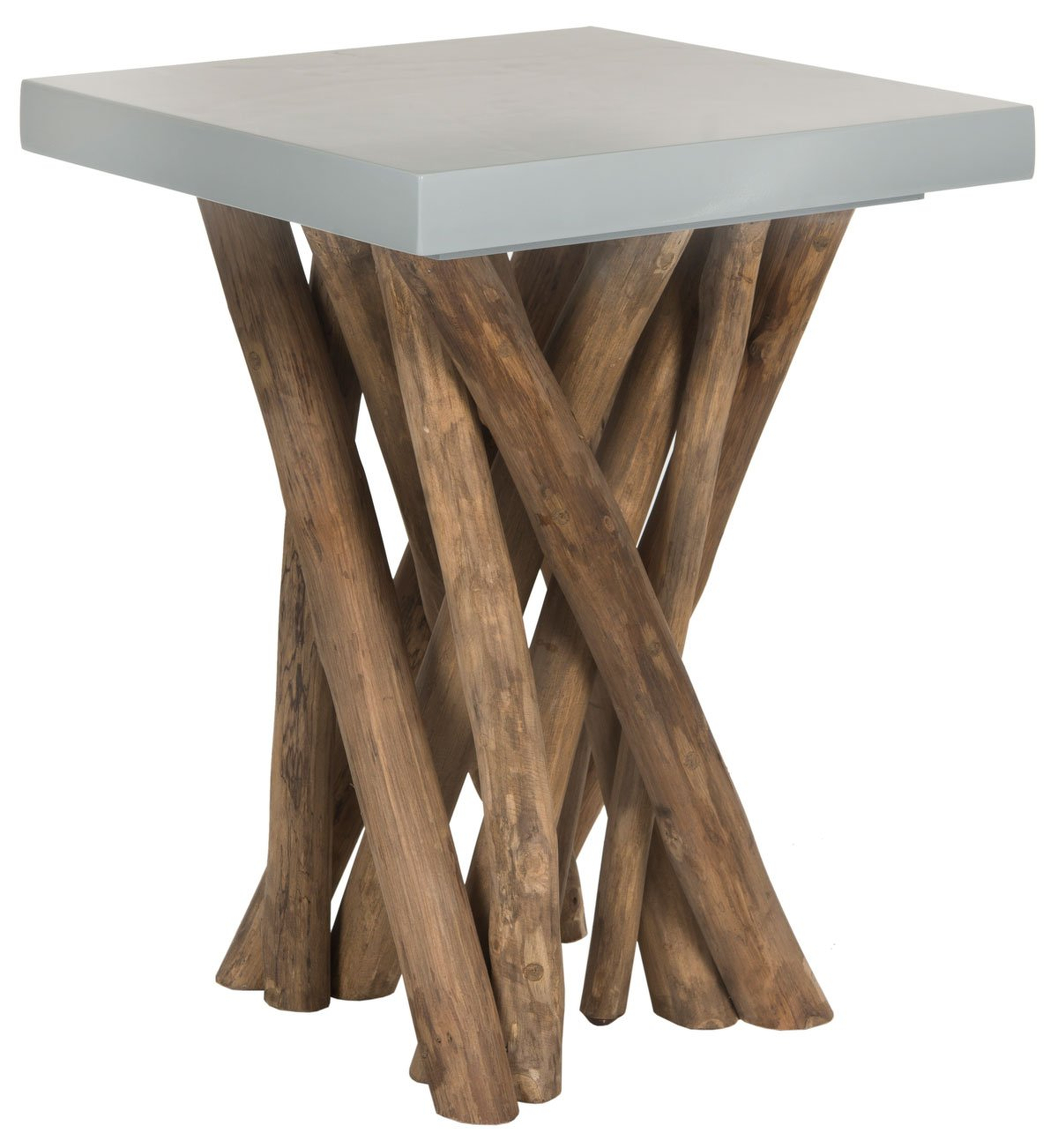 Hartwick Branched Side Table - Grey/Natural - Arlo Home - Arlo Home