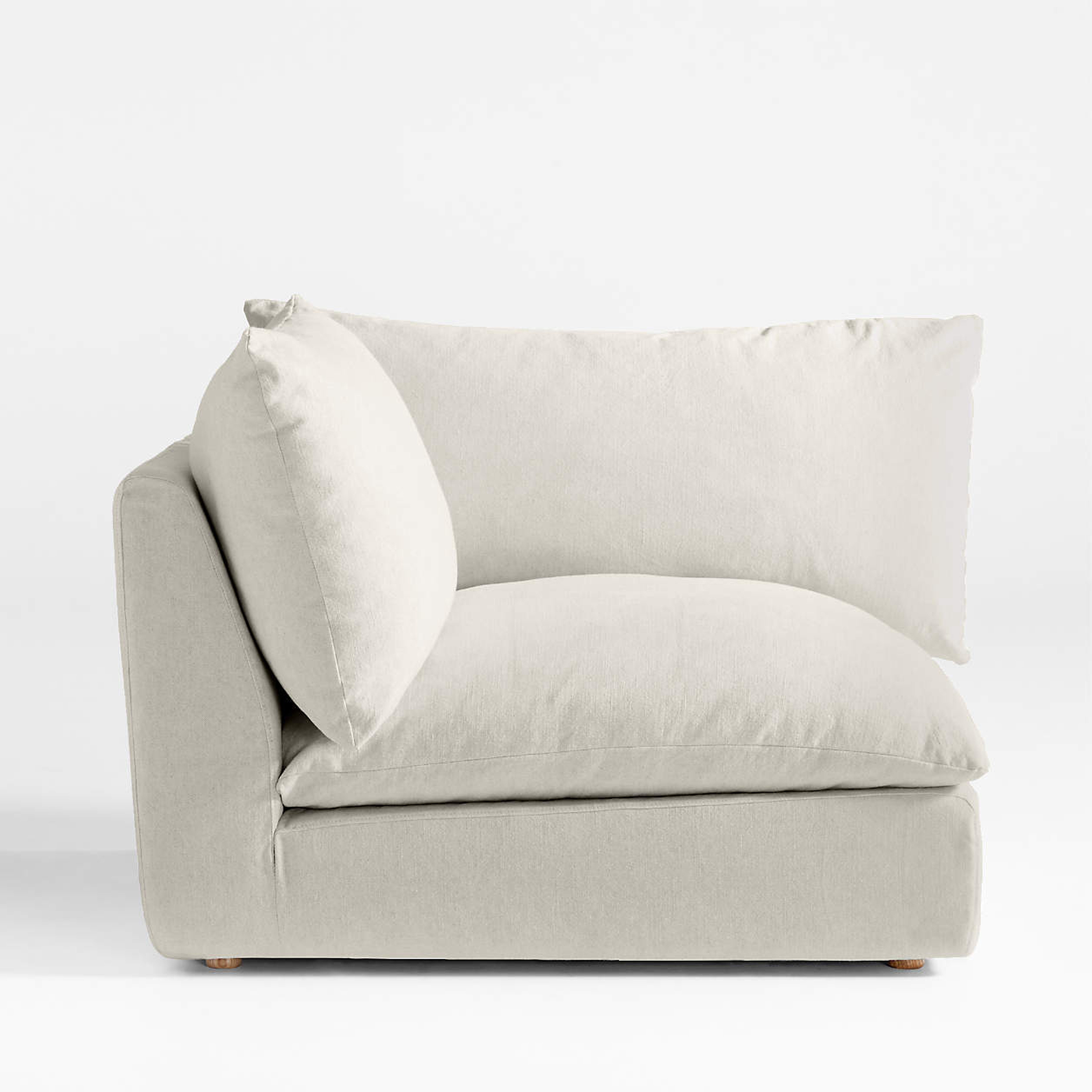Unwind Corner Slipcovered Chair - Crate and Barrel